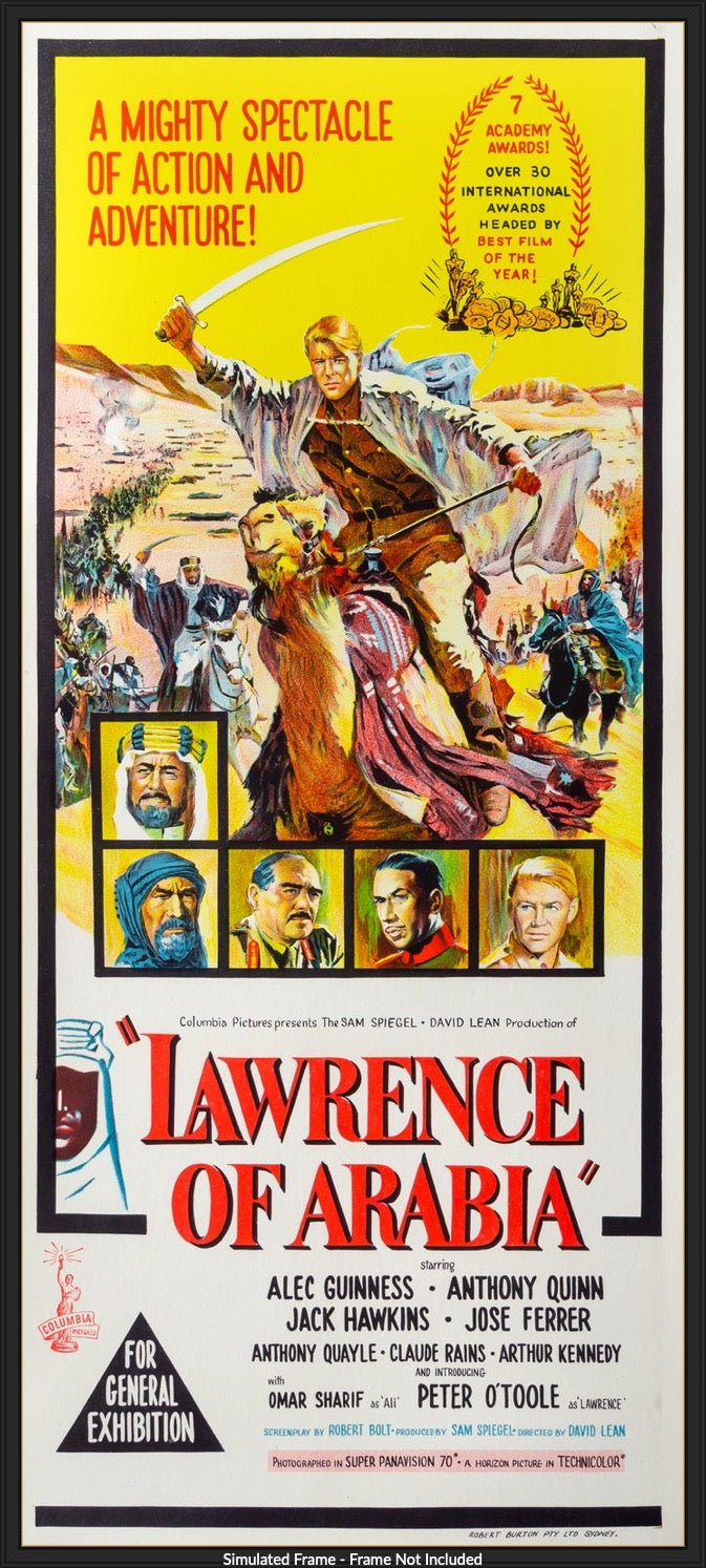 Lawrence of Arabia (1962) original movie poster for sale at Original Film Art - Vintage Movie Posters