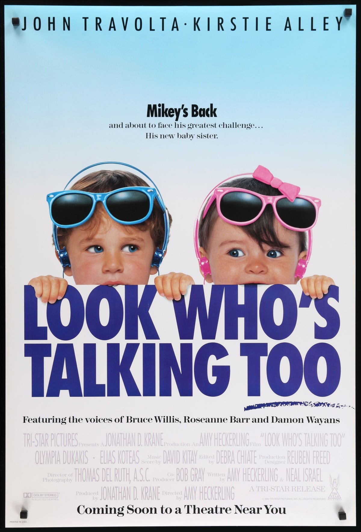 Look Who&#39;s Talking Too (1990) original movie poster for sale at Original Film Art - Vintage Movie Posters