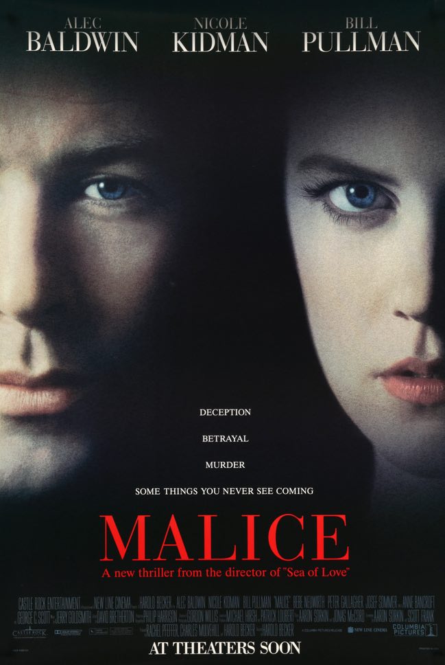 Malice (1993) original movie poster for sale at Original Film Art - Vintage Movie Posters