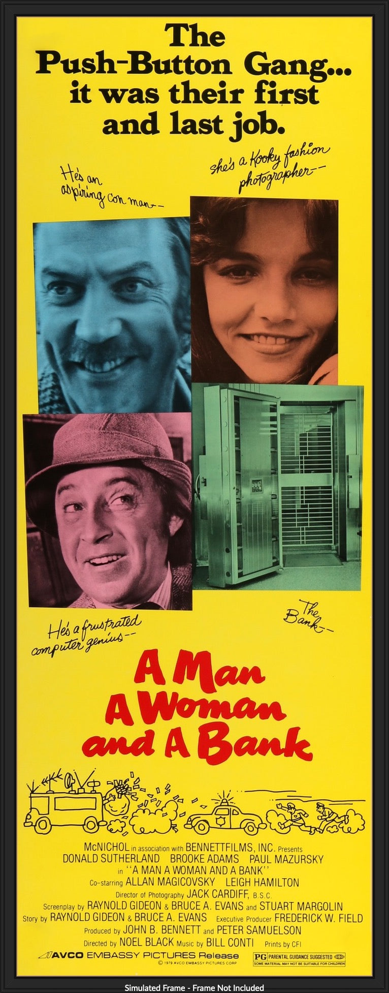A Man, a Woman and a Bank (1979) original movie poster for sale at Original Film Art - Vintage Movie Posters