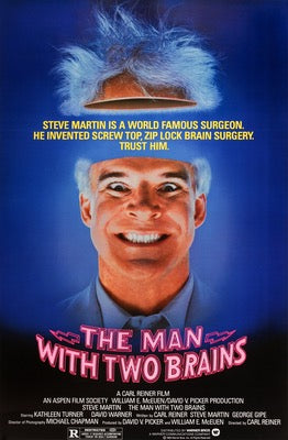Man With Two Brains (1983) original movie poster for sale at Original Film Art - Vintage Movie Posters