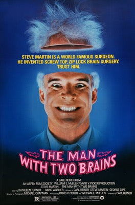 Man With Two Brains (1983) original movie poster for sale at Original Film Art - Vintage Movie Posters