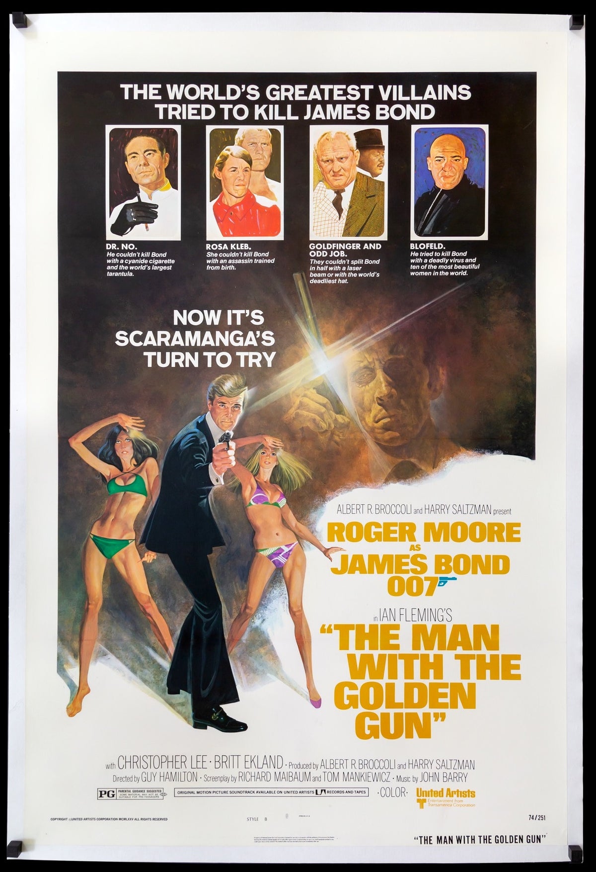 Man with the Golden Gun (1974) original movie poster for sale at Original Film Art