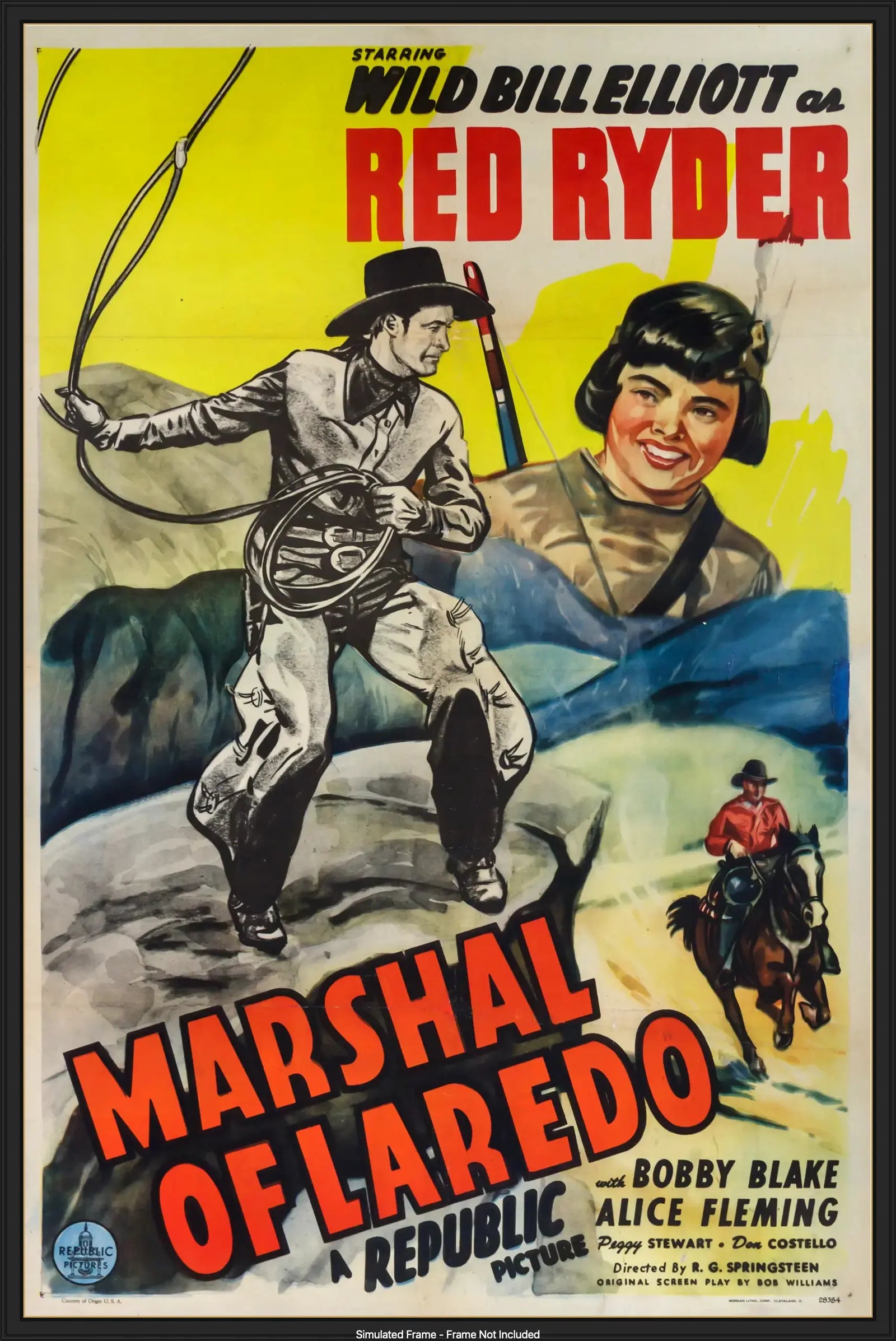 Marshal of Laredo (1945) original movie poster for sale at Original Film Art - Vintage Movie Posters