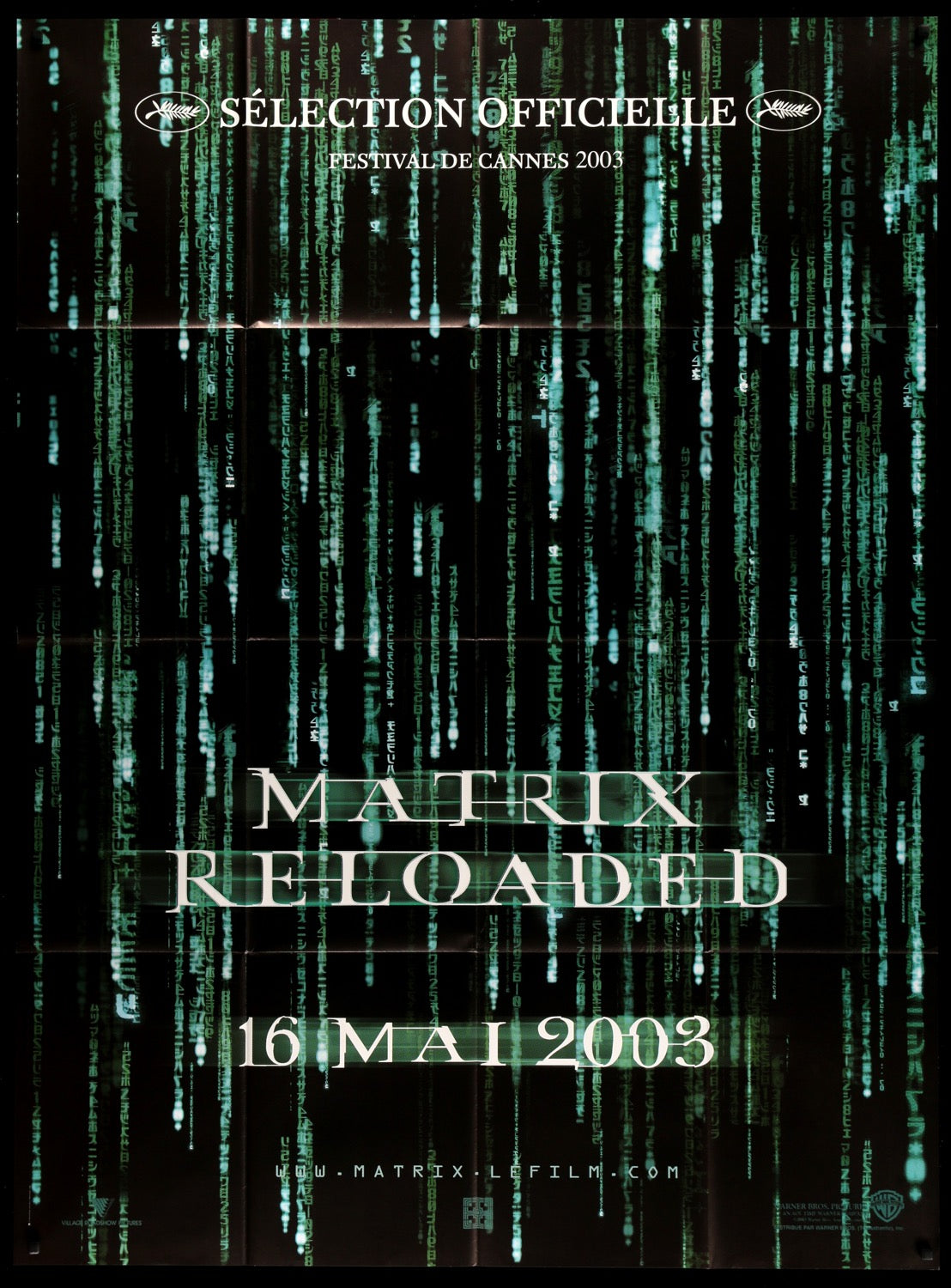 Matrix Reloaded (2003) original movie poster for sale at Original Film Art - Vintage Movie Posters