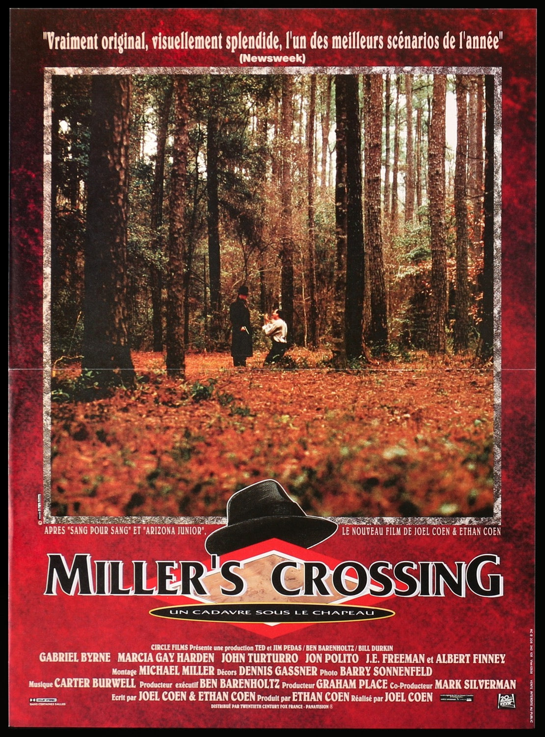 Miller&#39;s Crossing (1990) original movie poster for sale at Original Film Art - Vintage Movie Posters