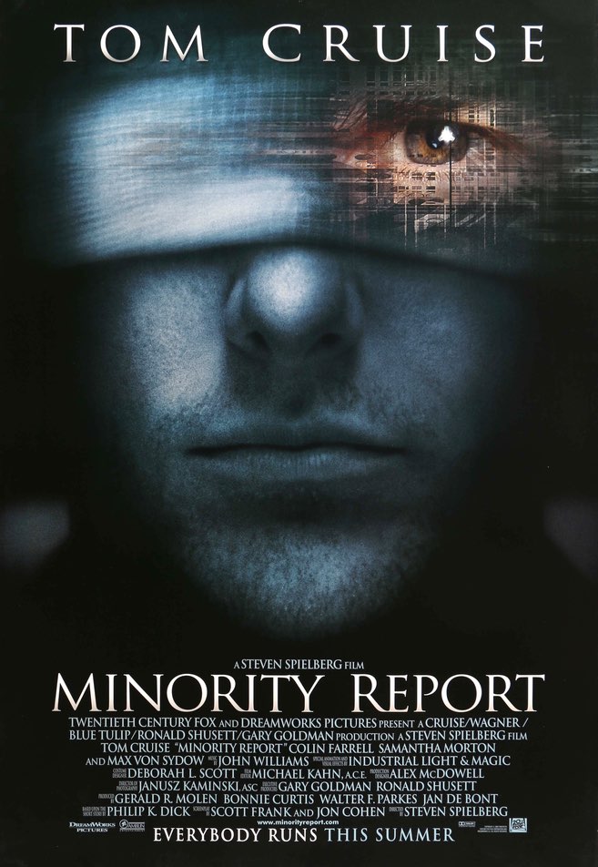 Minority Report (2002) original movie poster for sale at Original Film Art - Vintage Movie Posters