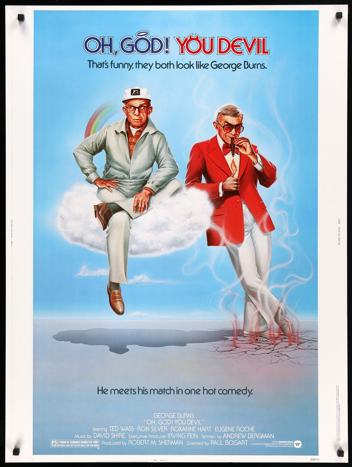 Oh, God! You Devil (1984) original movie poster for sale at Original Film Art - Vintage Movie Posters