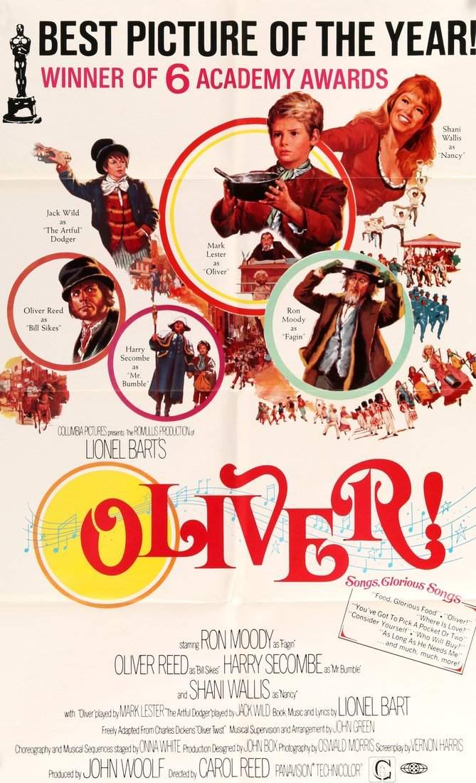 Oliver! (1968) original movie poster for sale at Original Film Art - Vintage Movie Posters
