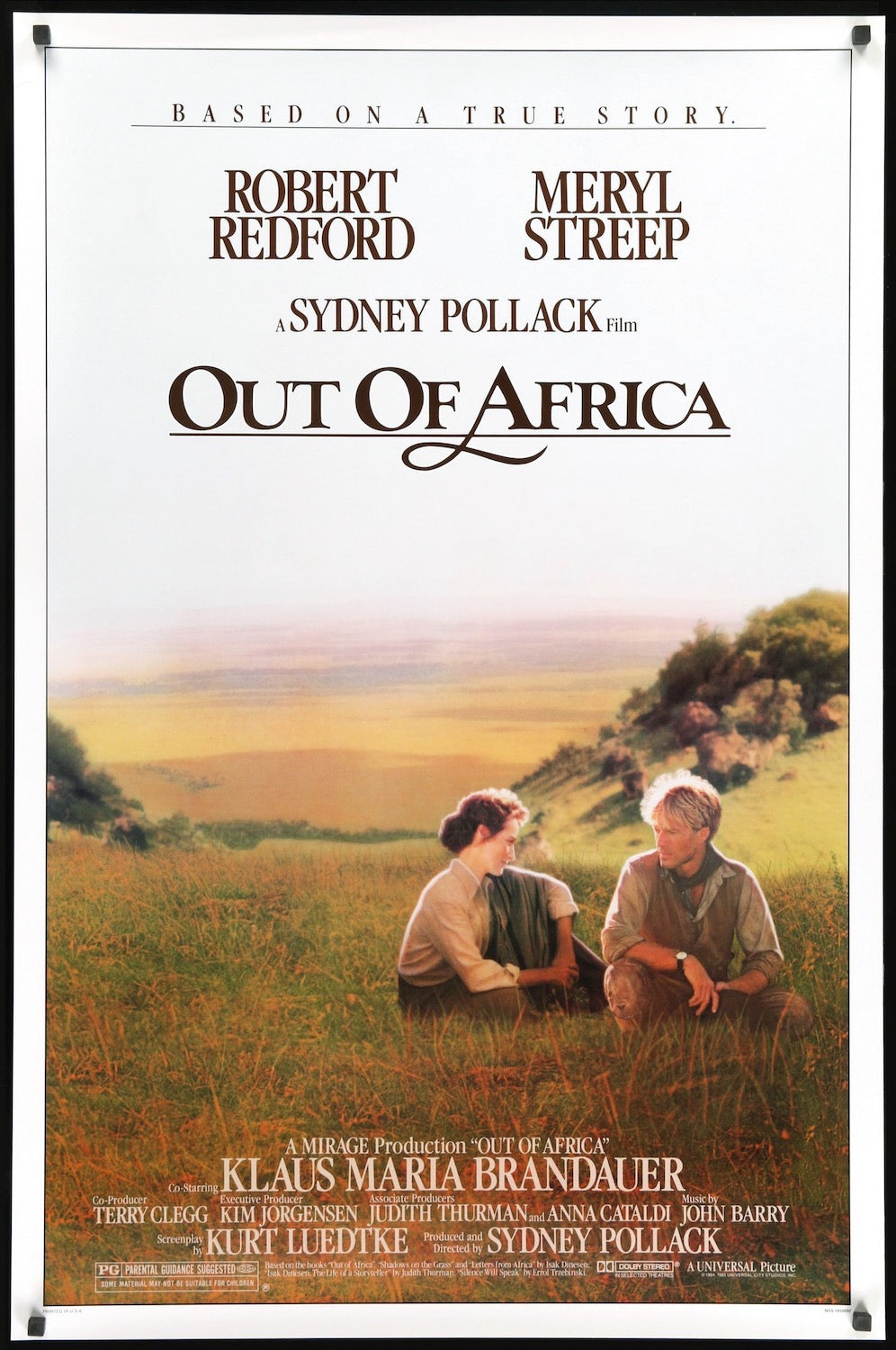 Out of Africa (1985) original movie poster for sale at Original Film Art - Vintage Movie Posters