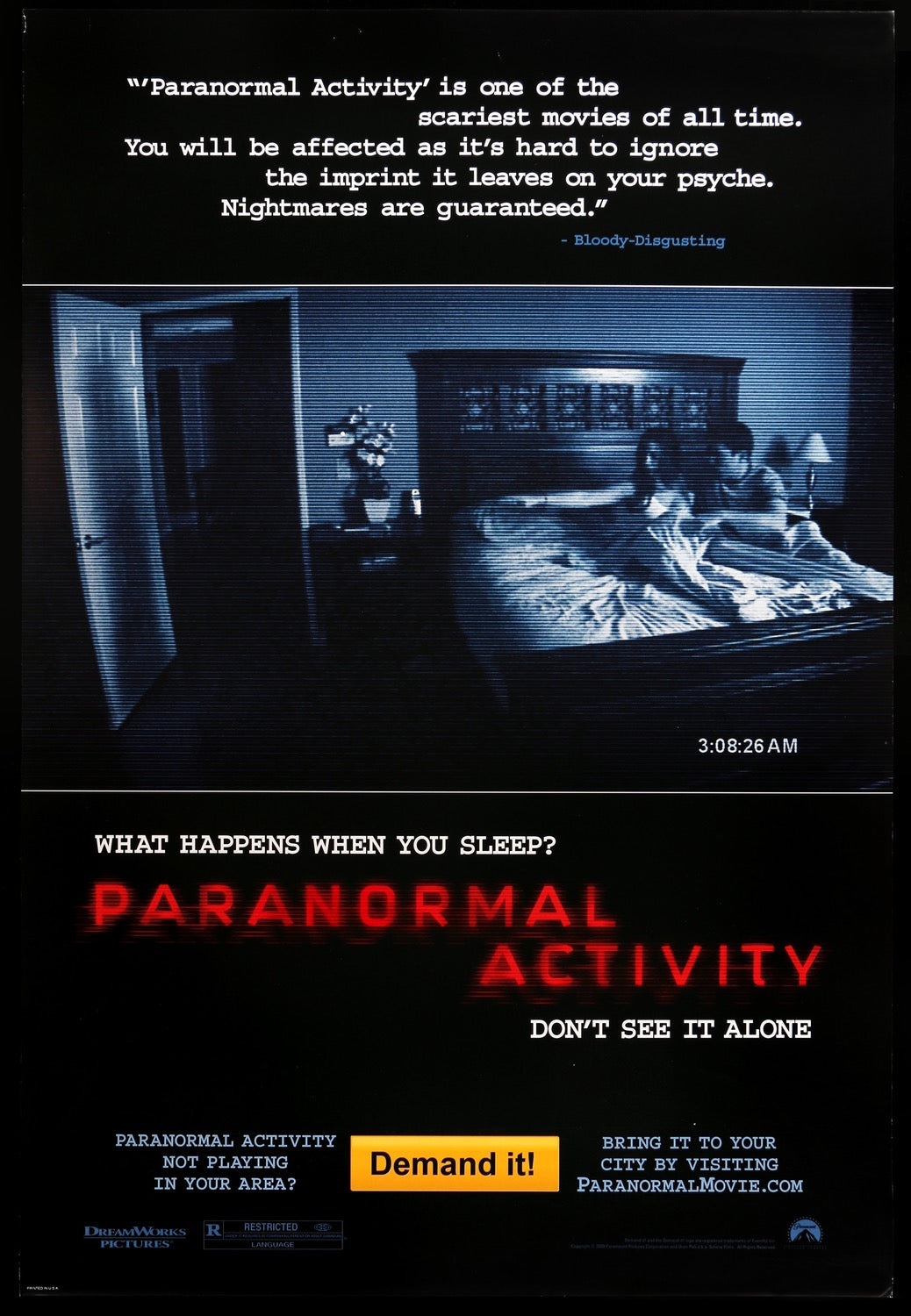 Paranormal Activity (2007) original movie poster for sale at Original Film Art