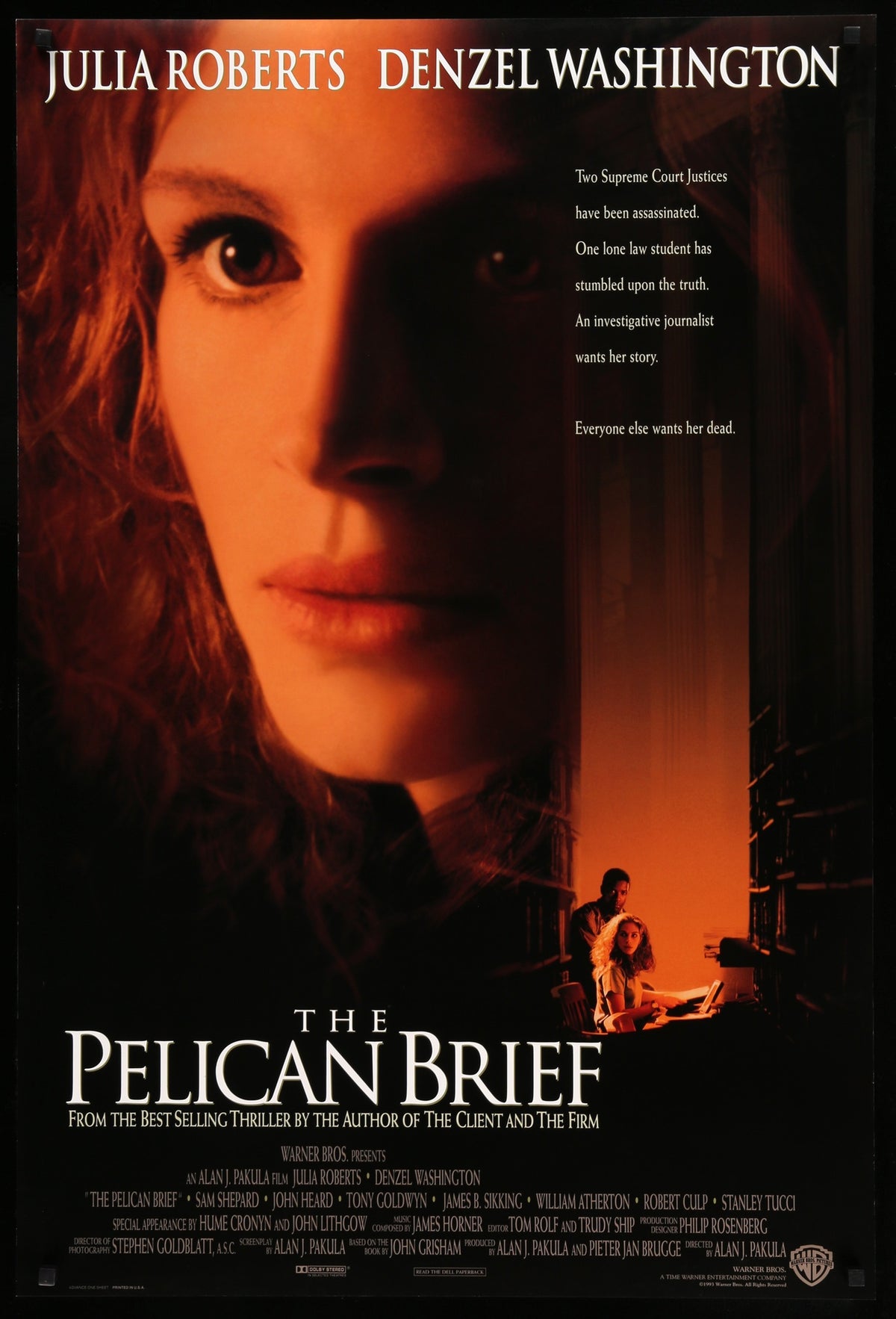 Pelican Brief (1993) original movie poster for sale at Original Film Art - Vintage Movie Posters