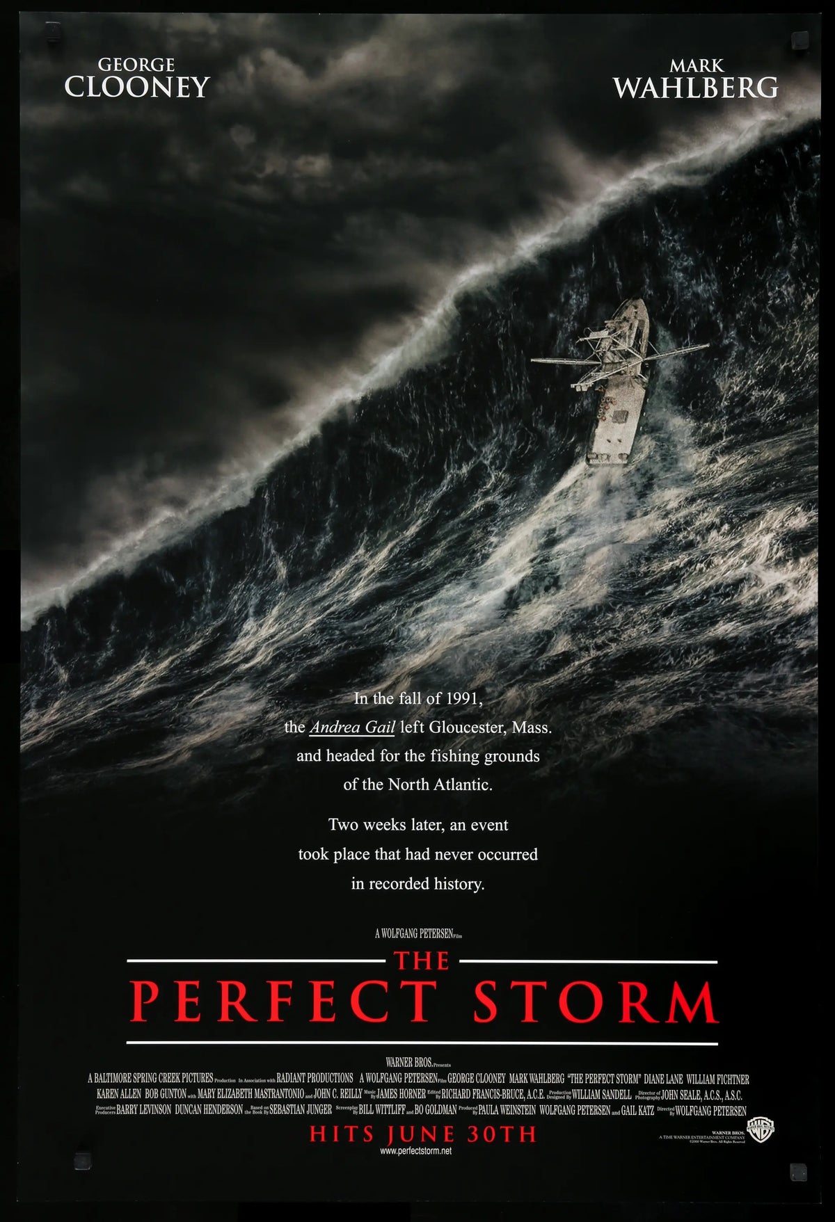 Perfect Storm (2000) original movie poster for sale at Original Film Art - Vintage Movie Posters