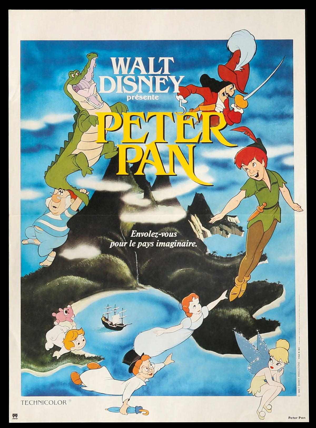 Peter Pan (1953) original movie poster for sale at Original Film Art - Vintage Movie Posters