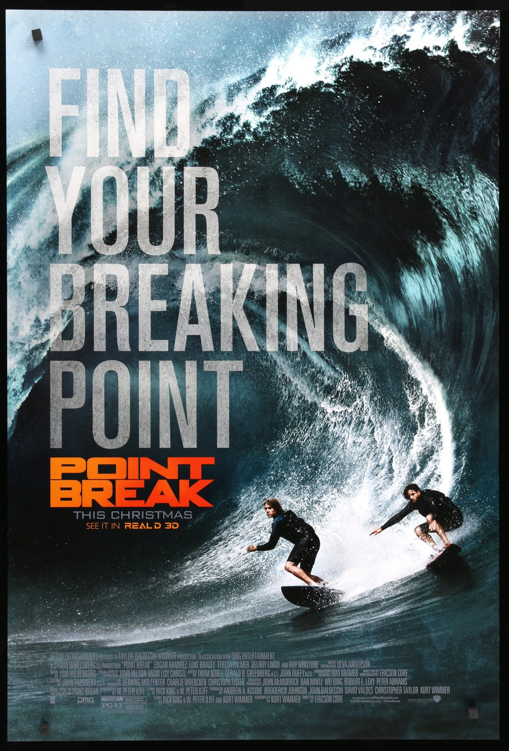 Point Break (2015) original movie poster for sale at Original Film Art