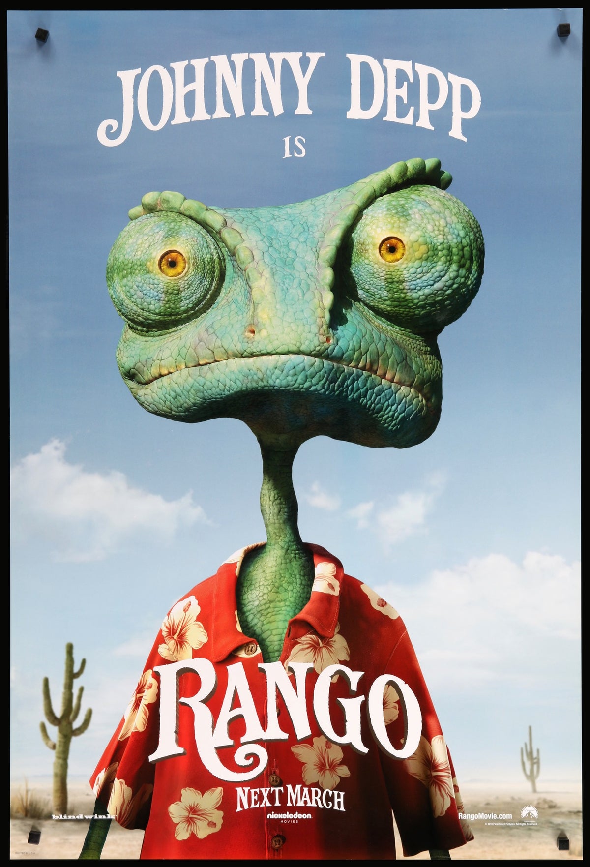 Rango (2011) original movie poster for sale at Original Film Art - Vintage Movie Posters