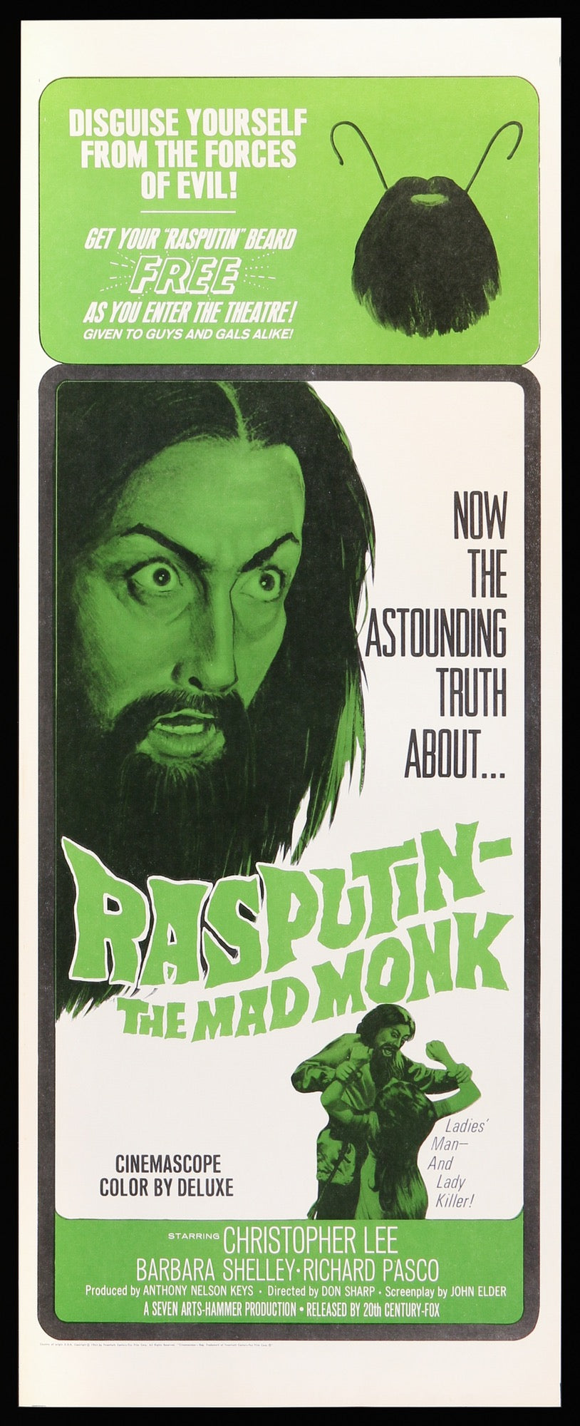 Rasputin - The Mad Monk (1966) original movie poster for sale at Original Film Art - Vintage Movie Posters