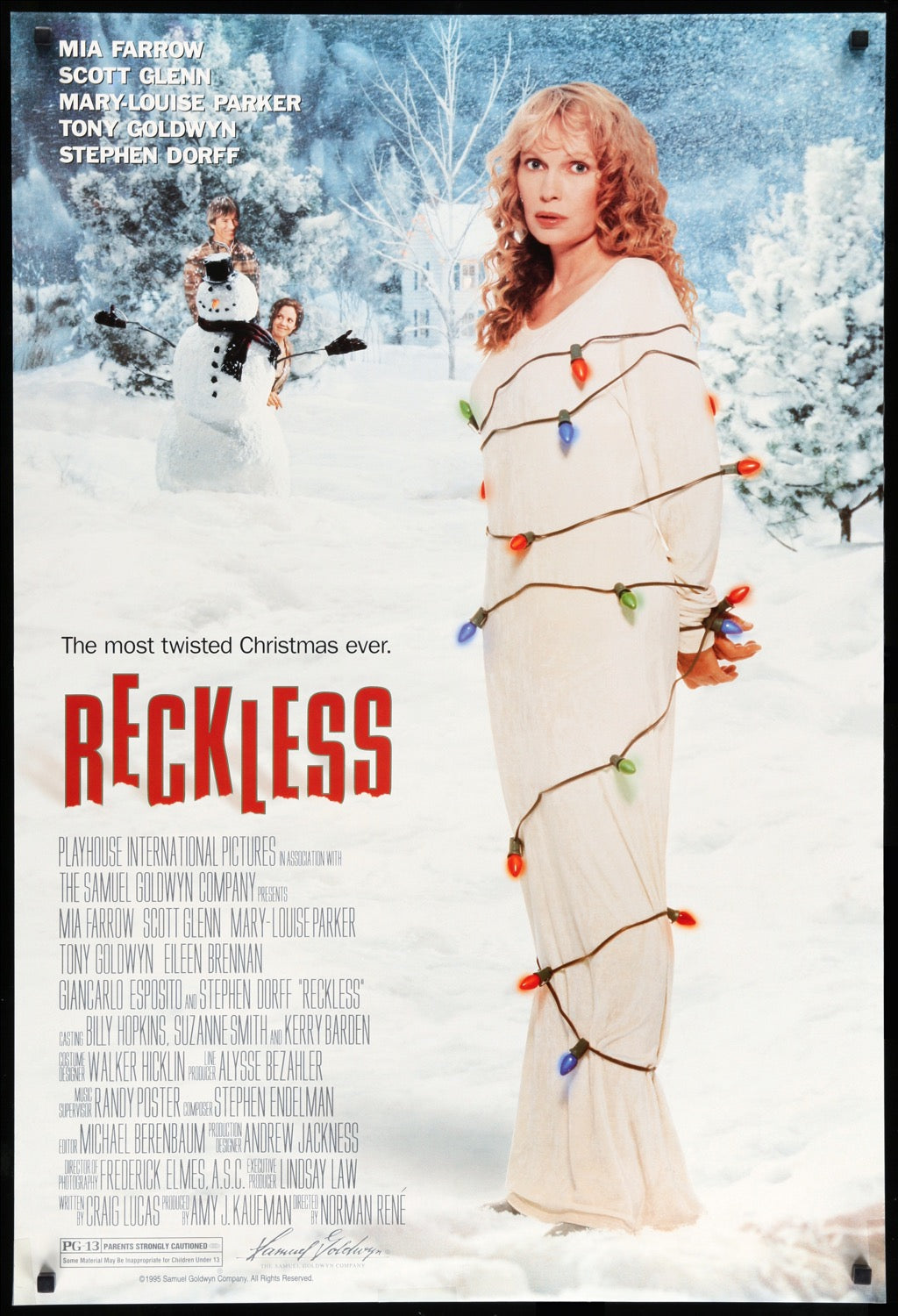 Reckless (1995) original movie poster for sale at Original Film Art - Vintage Movie Posters