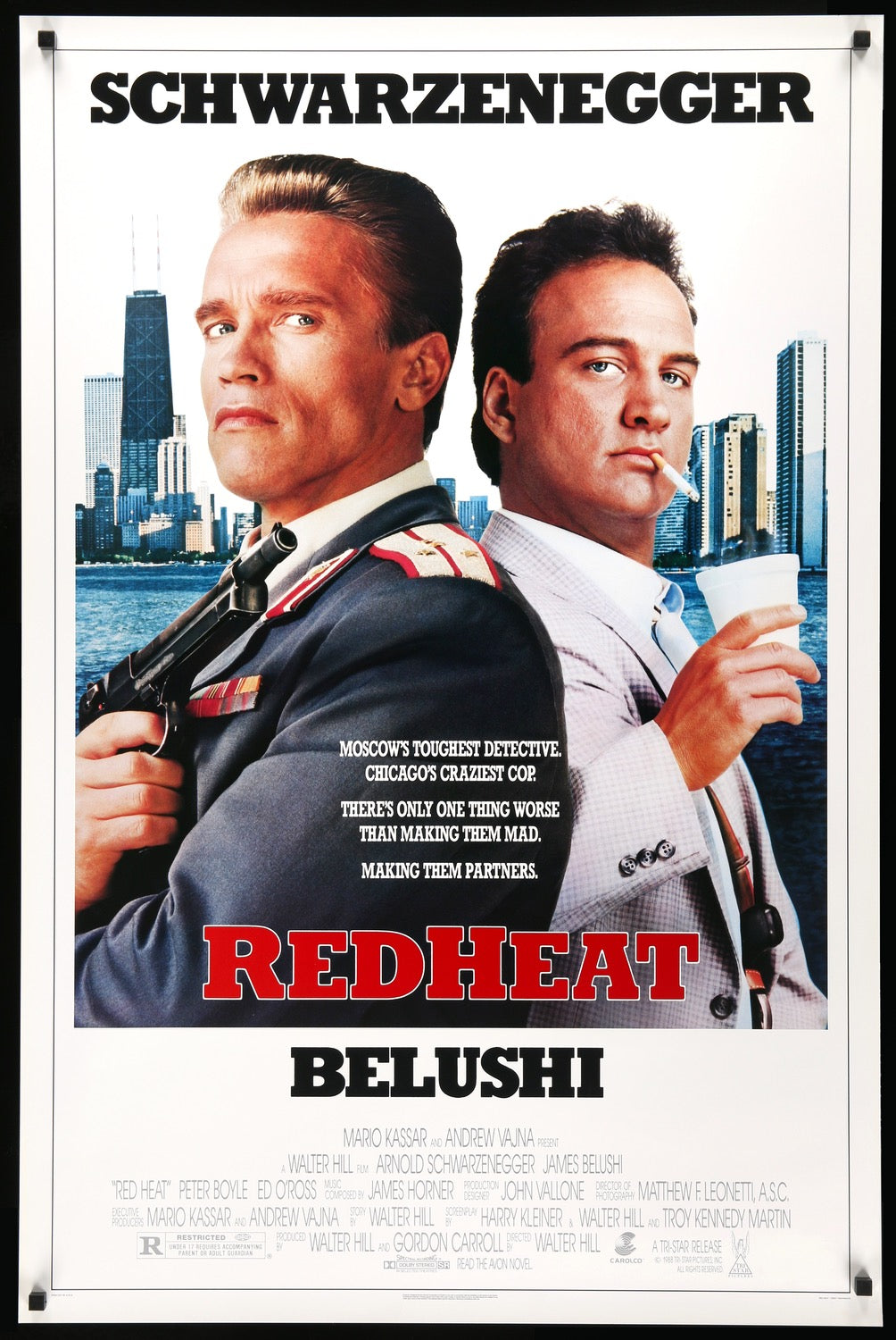 Red Heat (1988) original movie poster for sale at Original Film Art - Vintage Movie Posters