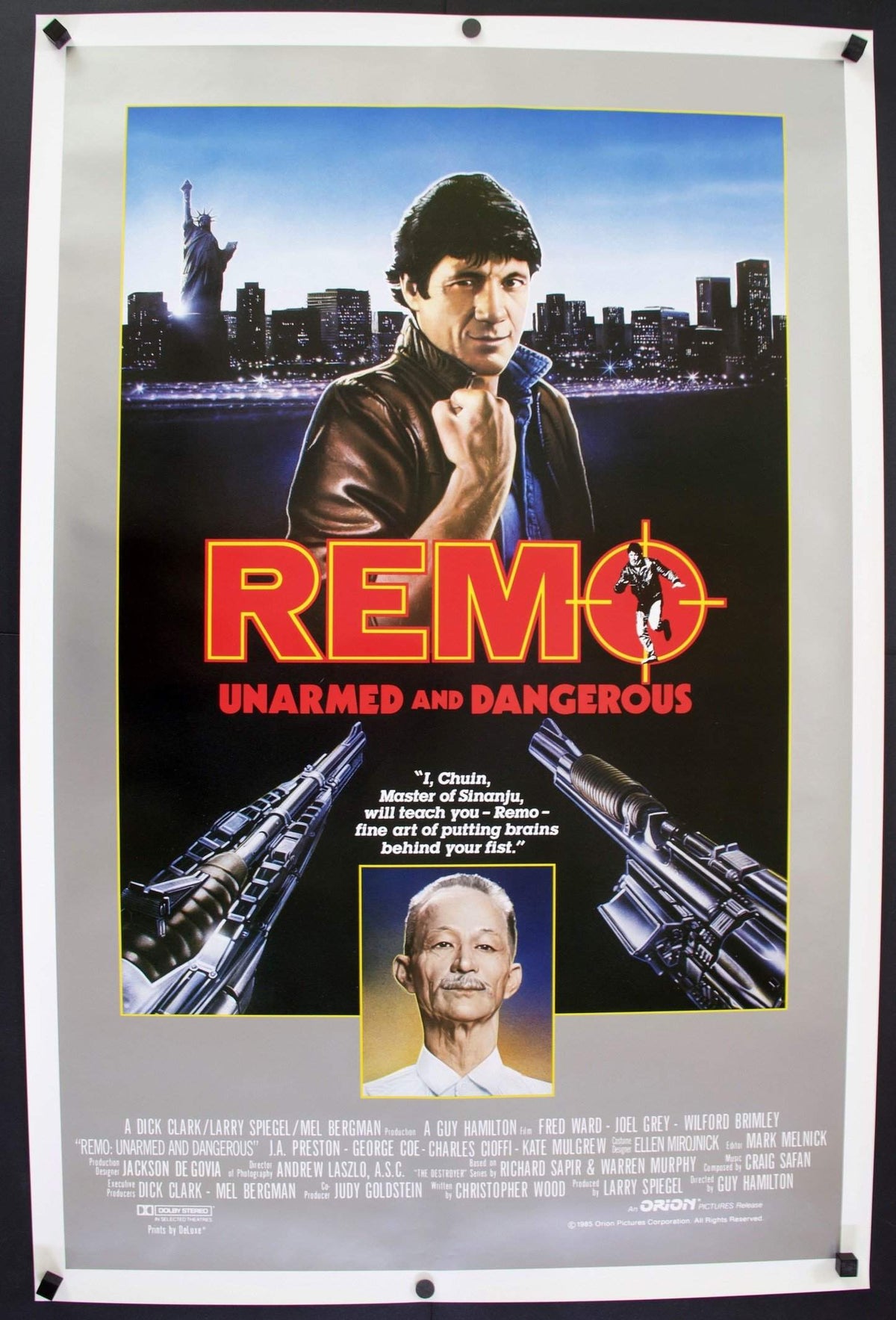 Remo Williams: The Adventure Begins (1985) original movie poster for sale at Original Film Art - Vintage Movie Posters
