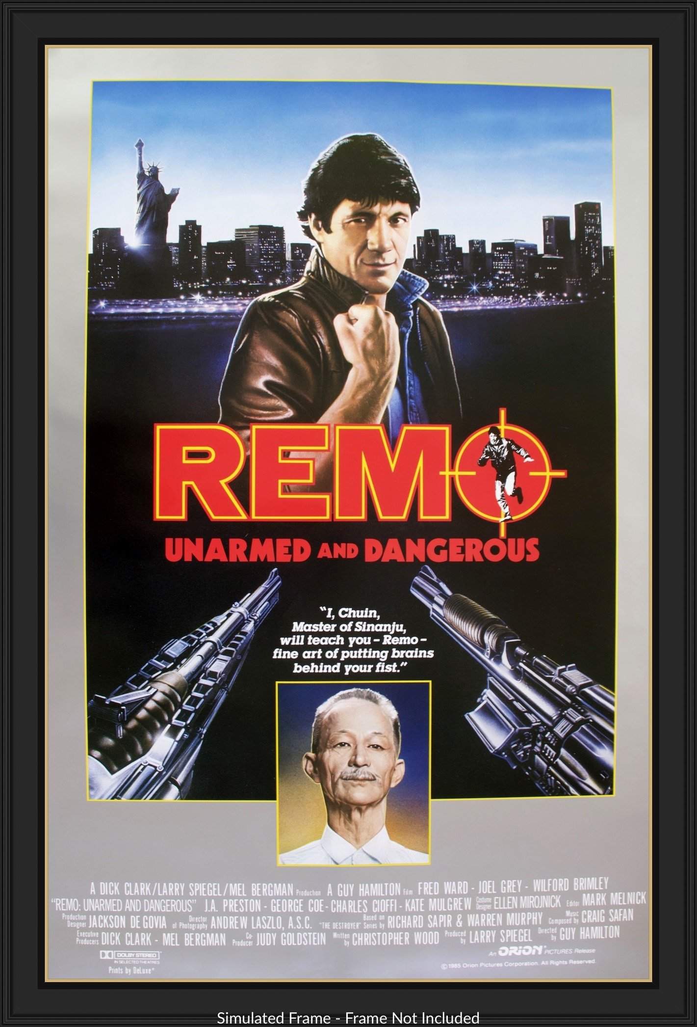 Remo Williams: The Adventure Begins (1985) original movie poster for sale at Original Film Art - Vintage Movie Posters