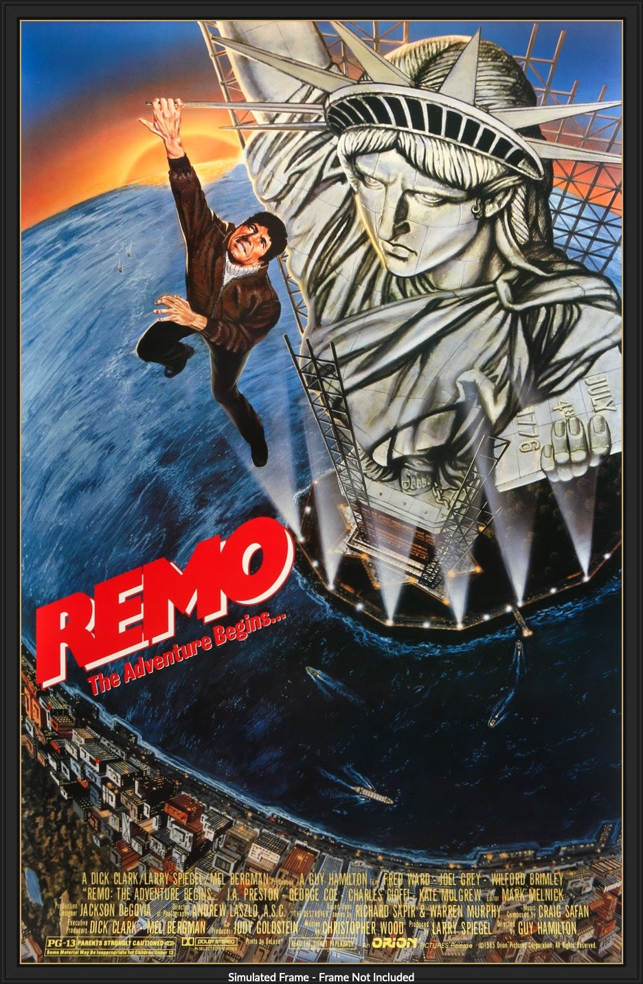 Remo Williams: The Adventure Begins (1985) original movie poster for sale at Original Film Art - Vintage Movie Posters