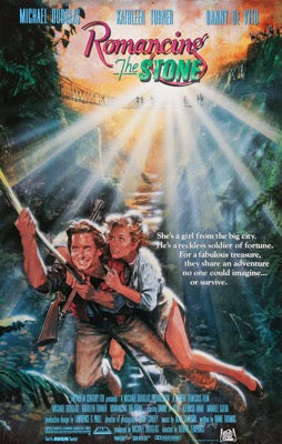 Romancing the Stone (1984) original movie poster for sale at Original Film Art - Vintage Movie Posters