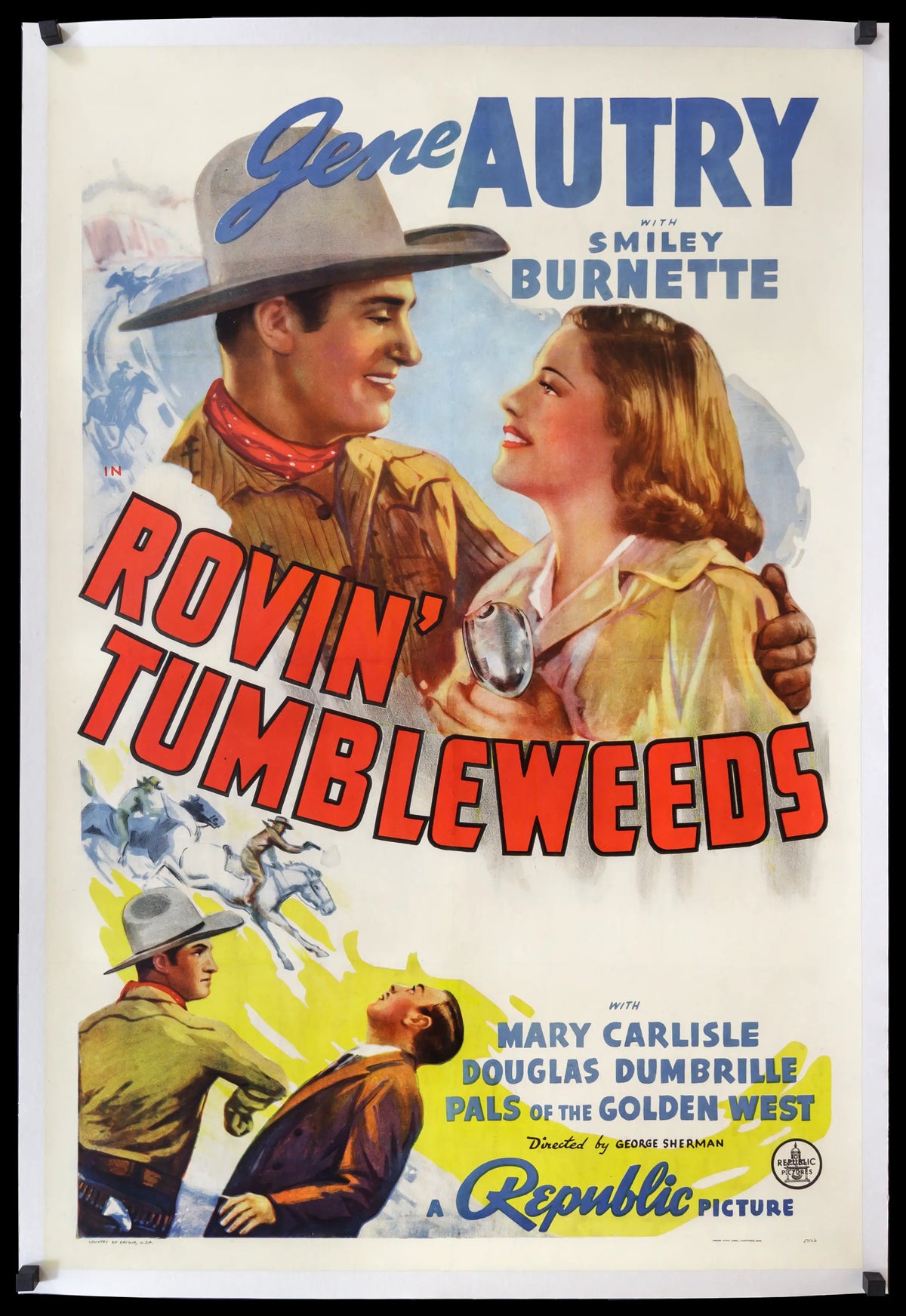 Rovin&#39; Tumbleweeds (1939) original movie poster for sale at Original Film Art - Vintage Movie Posters