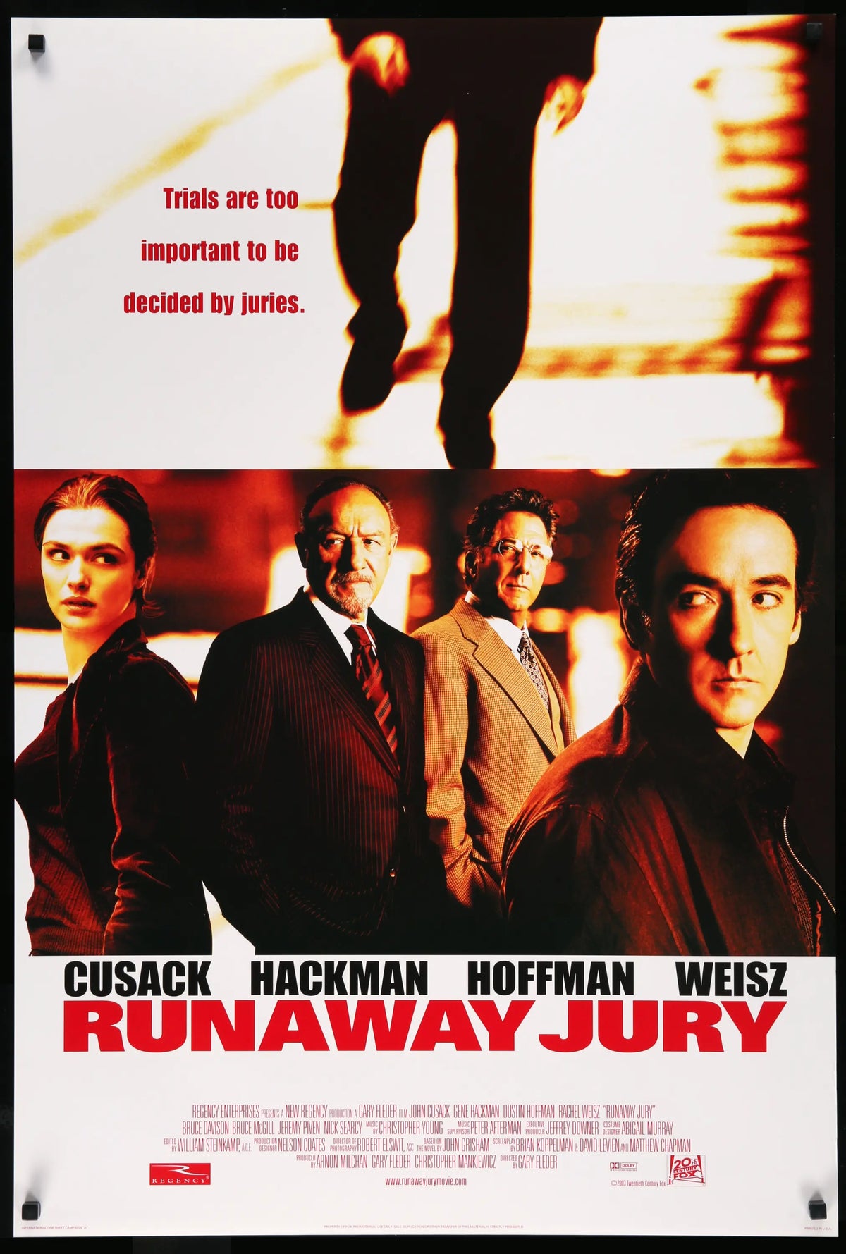 Runaway Jury (2003) original movie poster for sale at Original Film Art - Vintage Movie Posters