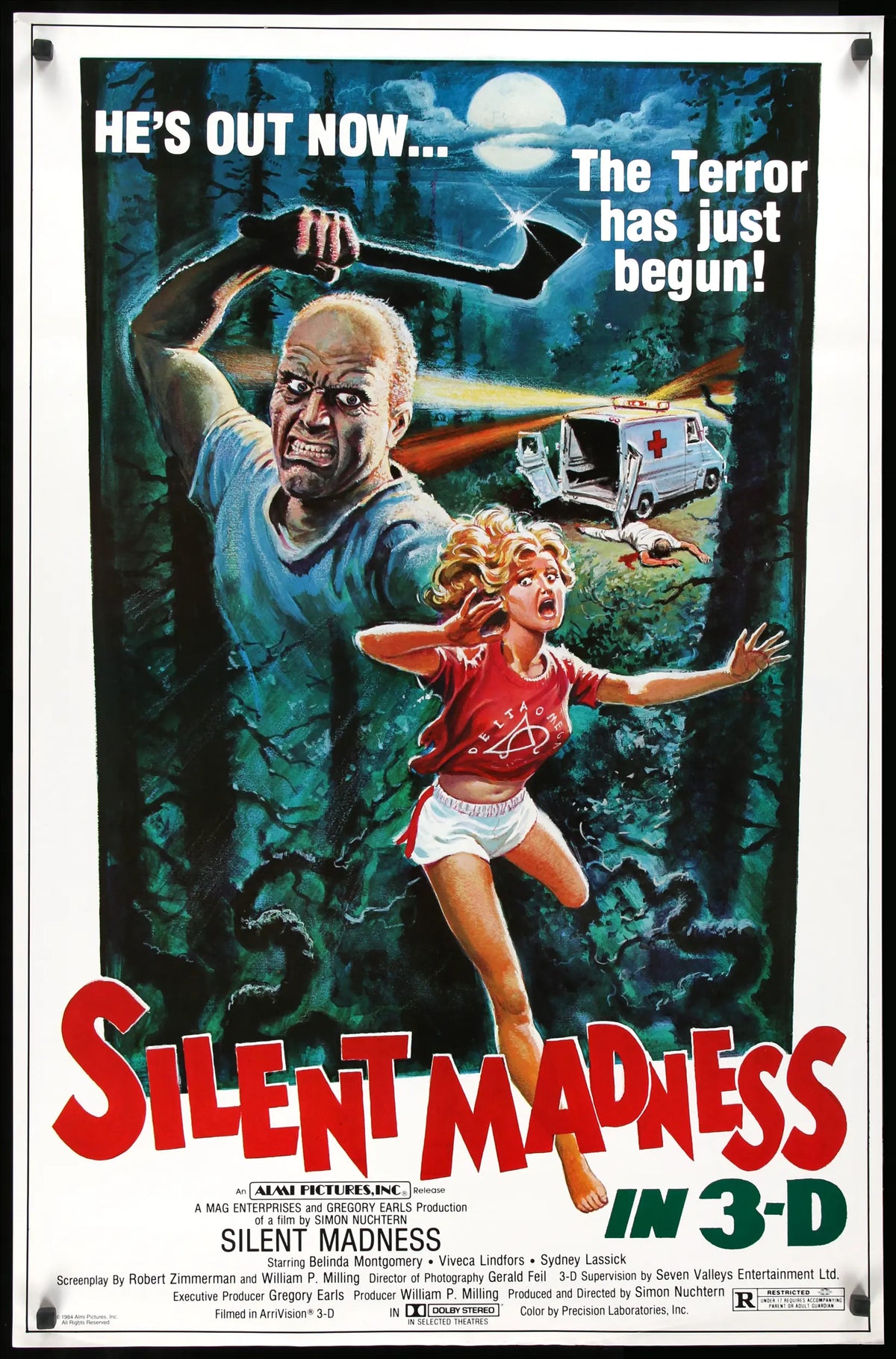 Silent Madness (1984) original movie poster for sale at Original Film Art