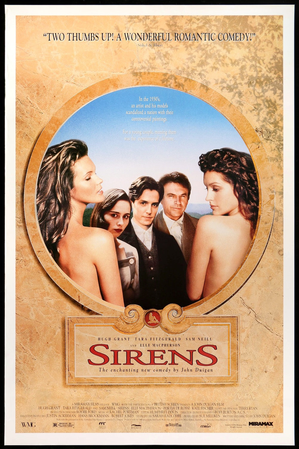 Sirens (1994) original movie poster for sale at Original Film Art