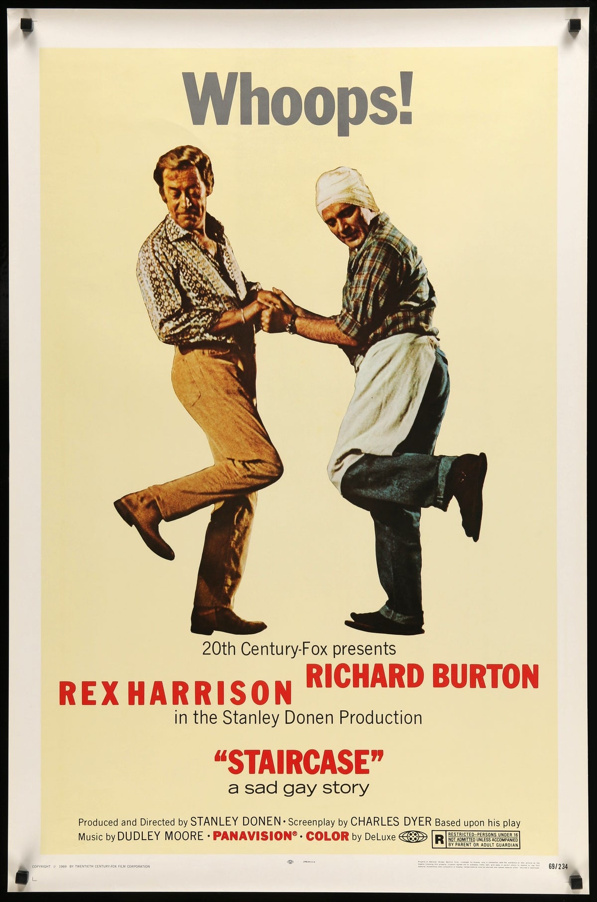 Staircase (1969) original movie poster for sale at Original Film Art