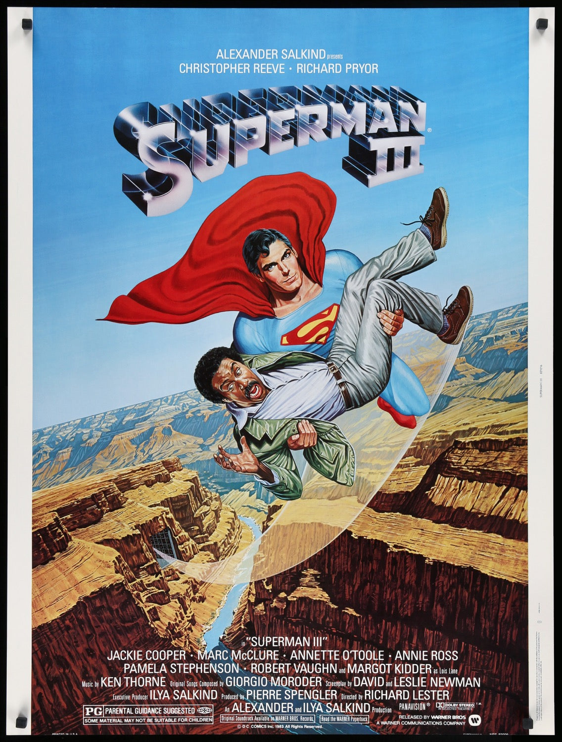 Superman III (1983) original movie poster for sale at Original Film Art - Vintage Movie Posters