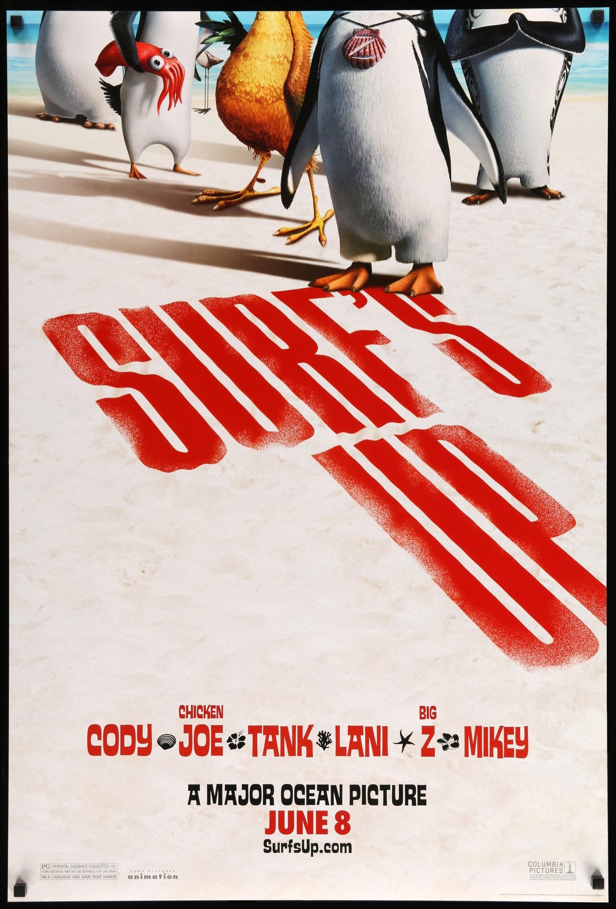 Surf&#39;s Up (2007) original movie poster for sale at Original Film Art - Vintage Movie Posters