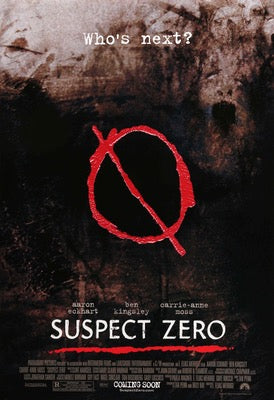 Suspect Zero (2004) original movie poster for sale at Original Film Art - Vintage Movie Posters