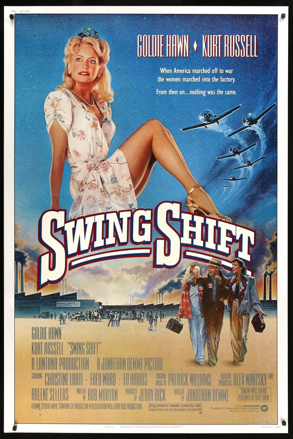 Swing Shift (1984) original movie poster for sale at Original Film Art - Vintage Movie Posters