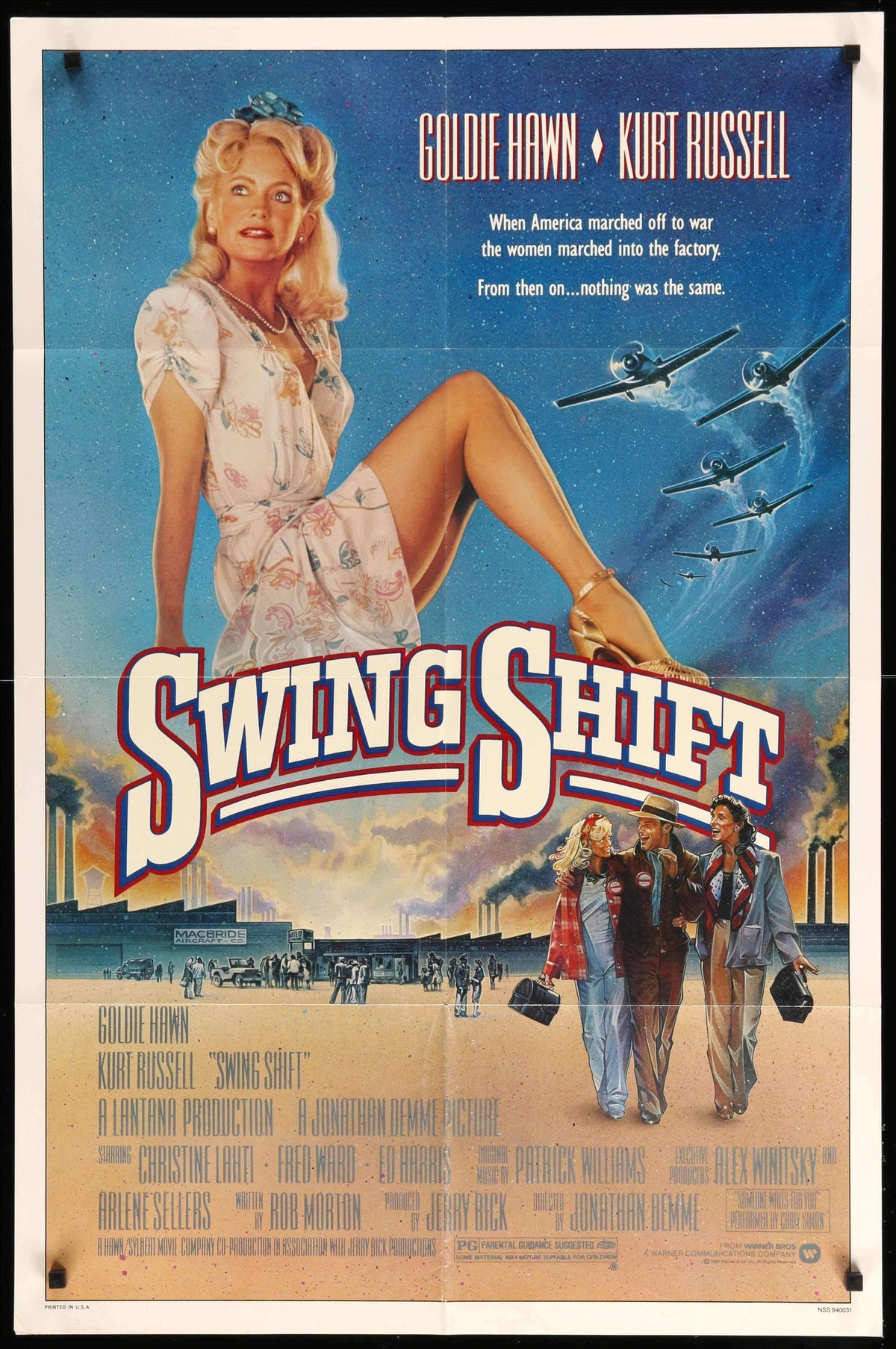 Swing Shift (1984) original movie poster for sale at Original Film Art - Vintage Movie Posters