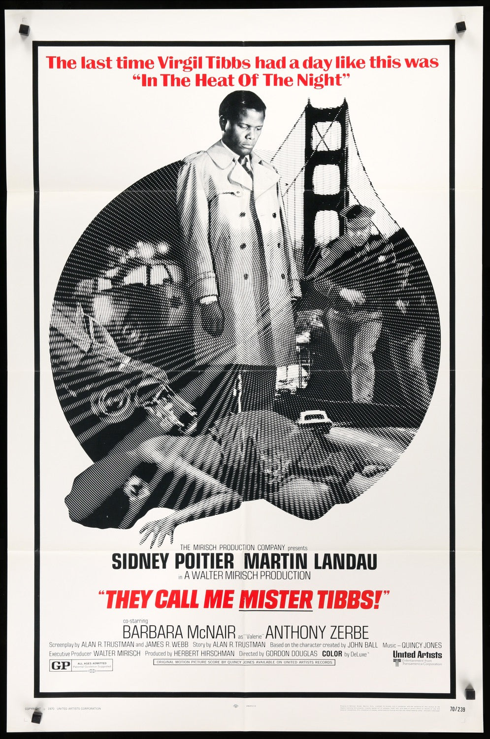 They Call Me Mister Tibbs! (1970) original movie poster for sale at Original Film Art