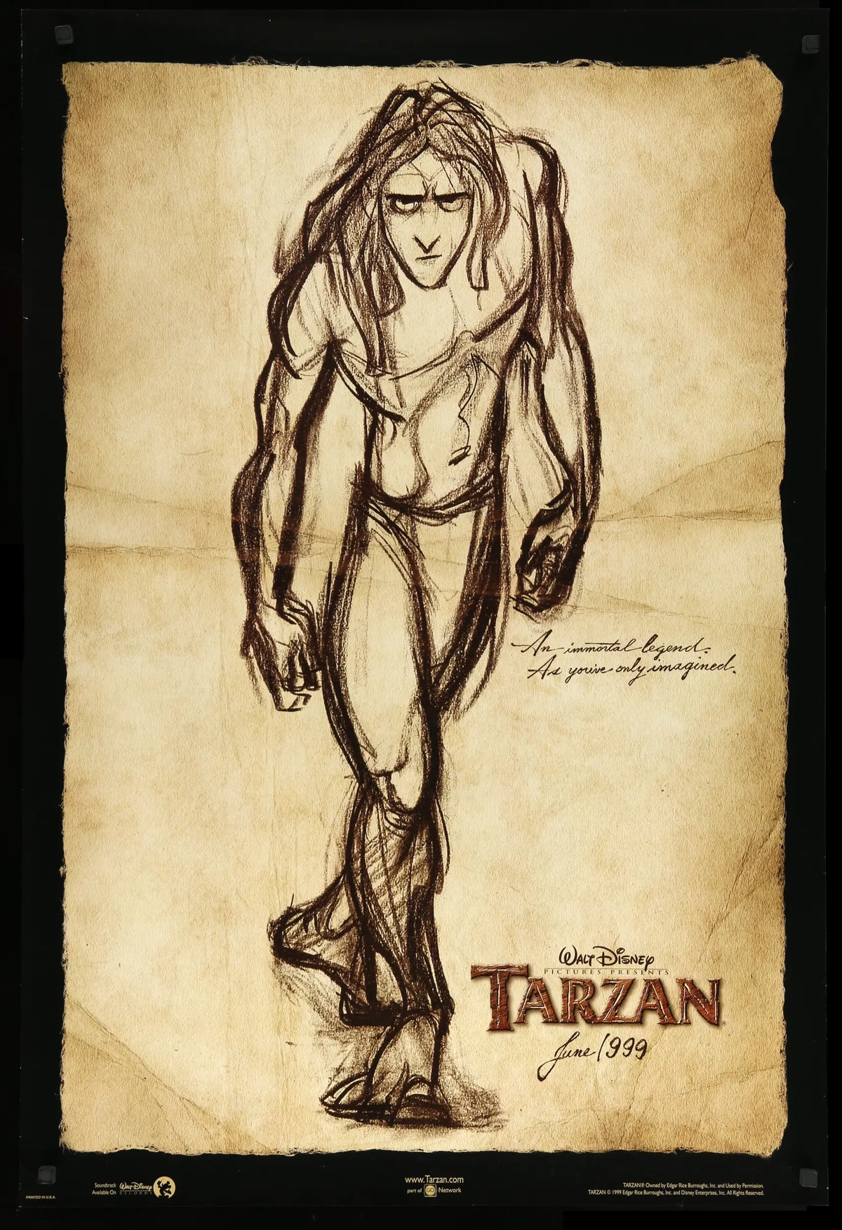 Tarzan (1999) original movie poster for sale at Original Film Art - Vintage Movie Posters