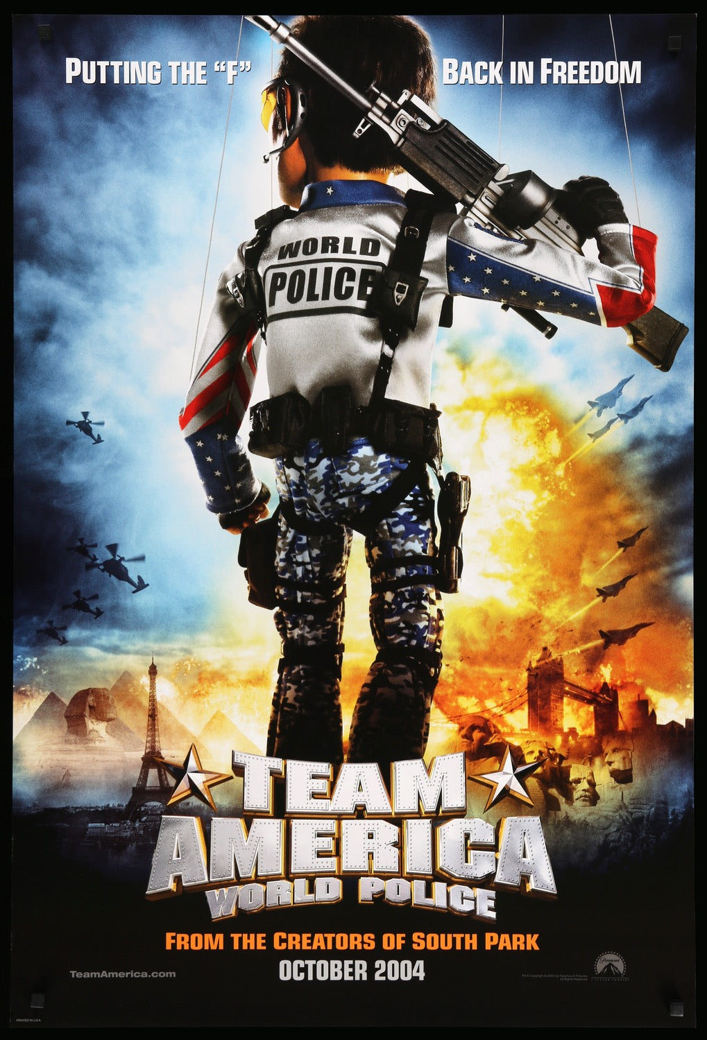 Team America: World Police (2004) original movie poster for sale at Original Film Art - Vintage Movie Posters