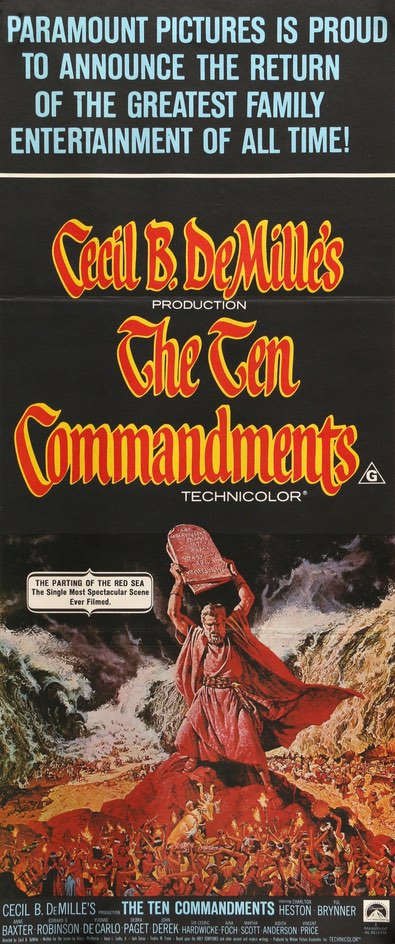 Ten Commandments (1956) original movie poster for sale at Original Film Art - Vintage Movie Posters