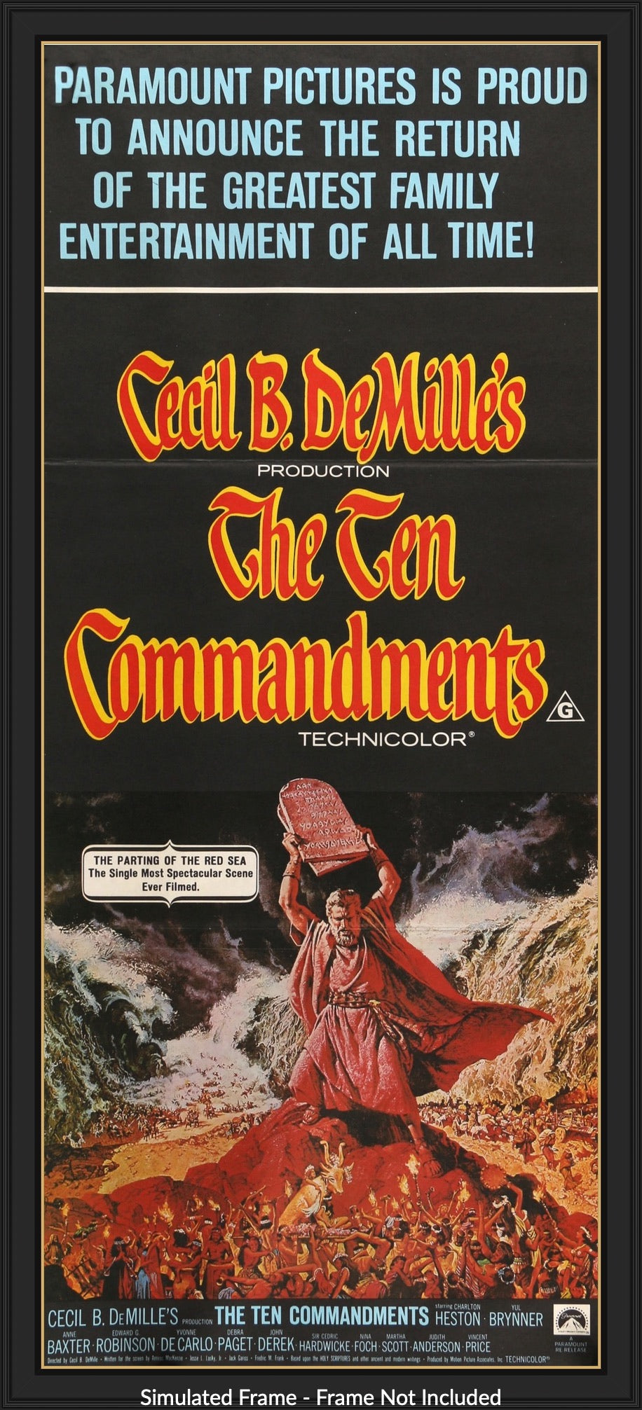 Ten Commandments (1956) original movie poster for sale at Original Film Art