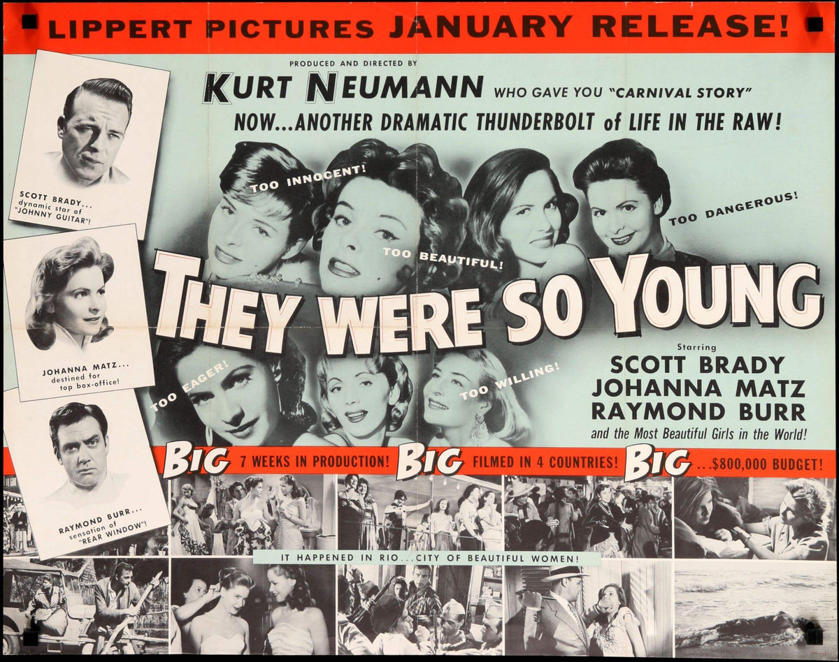 They Were So Young (1954) original movie poster for sale at Original Film Art - Vintage Movie Posters