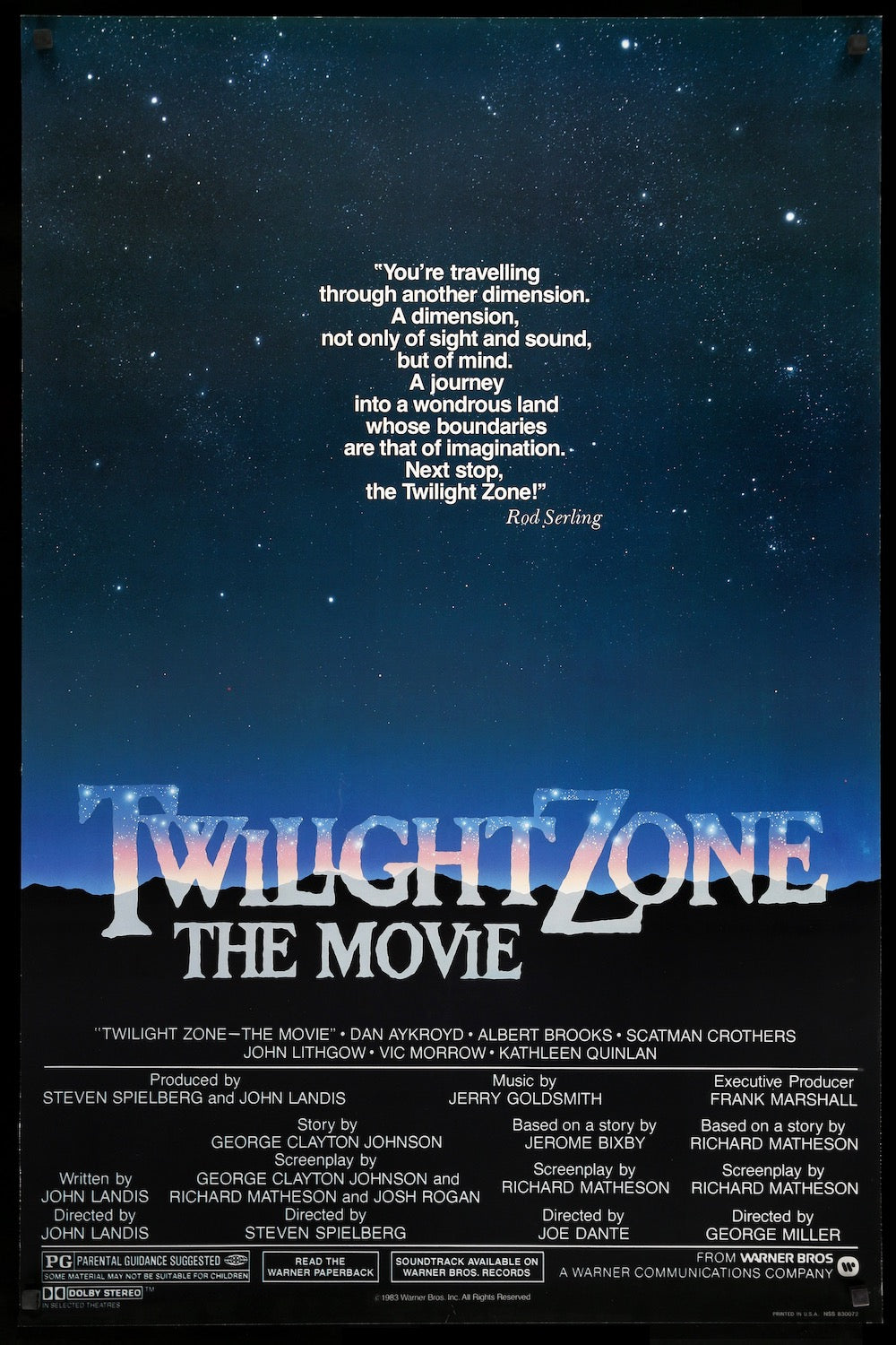 Twilight Zone: The Movie (1983) original movie poster for sale at Original Film Art - Vintage Movie Posters