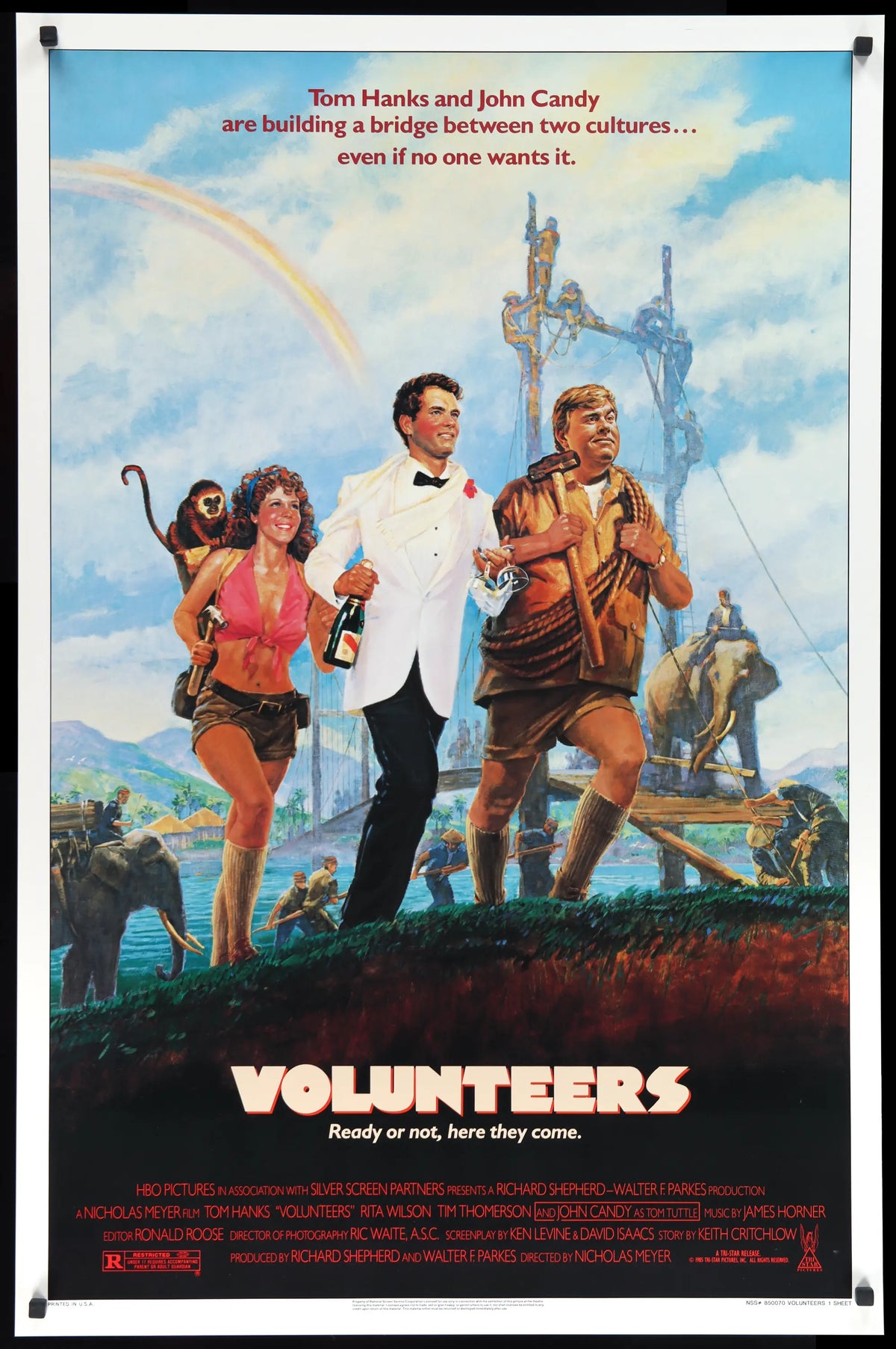 Volunteers (1985) original movie poster for sale at Original Film Art