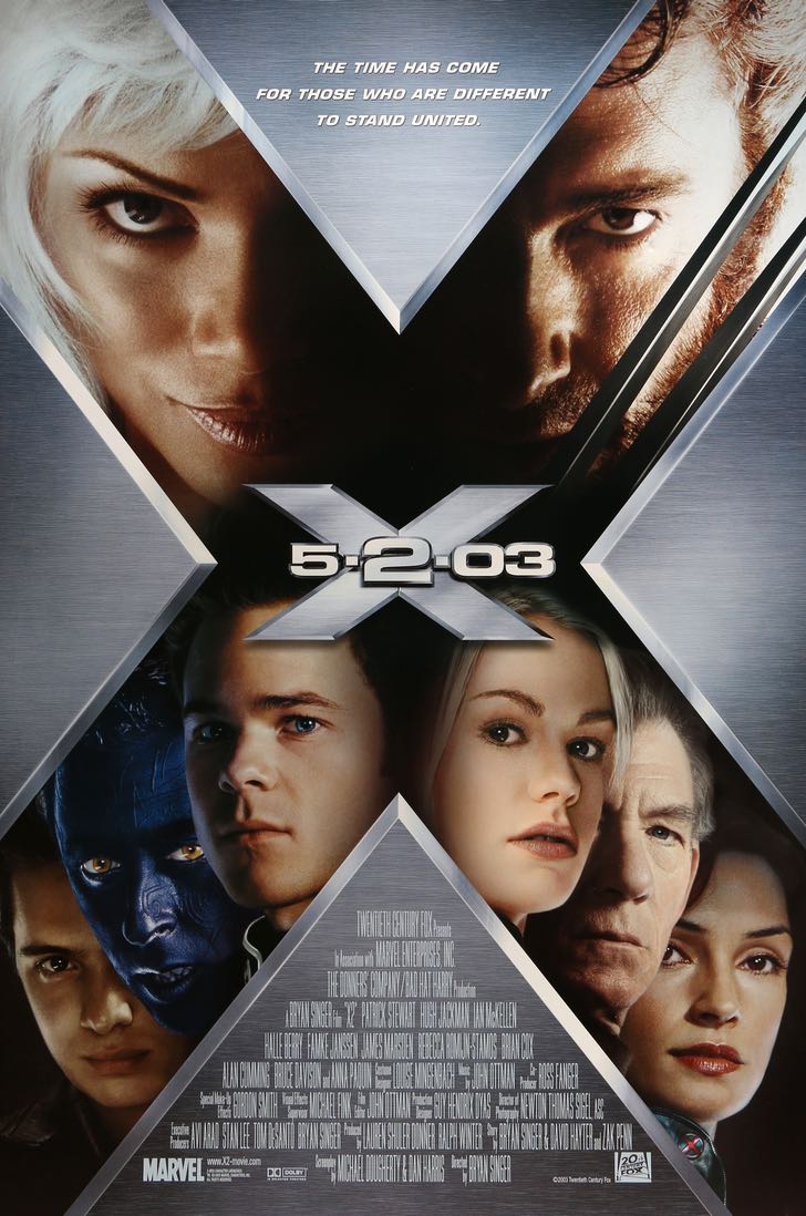 X-Men 2 (2003) original movie poster for sale at Original Film Art - Vintage Movie Posters