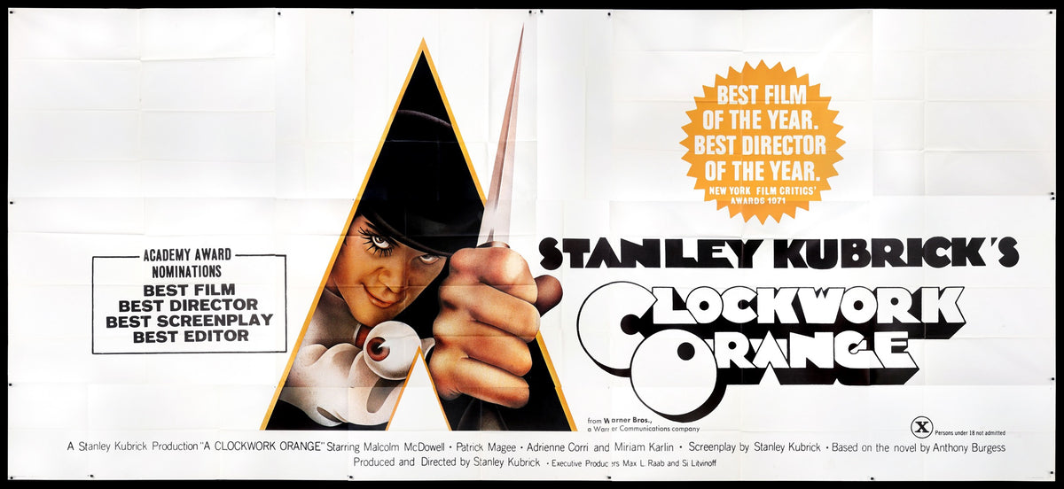 Clockwork Orange (1972) original movie poster for sale at Original Film Art