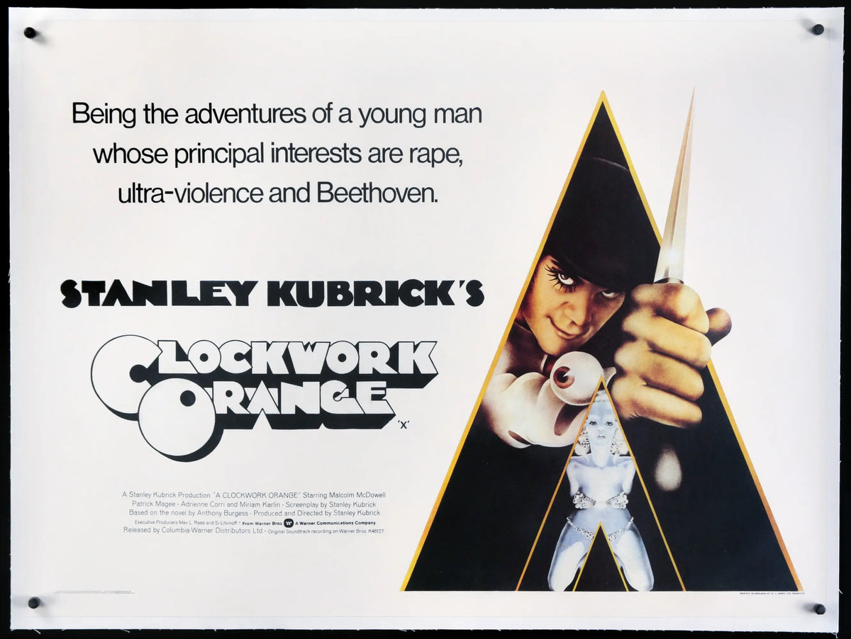 Clockwork Orange (1972) original movie poster for sale at Original Film Art