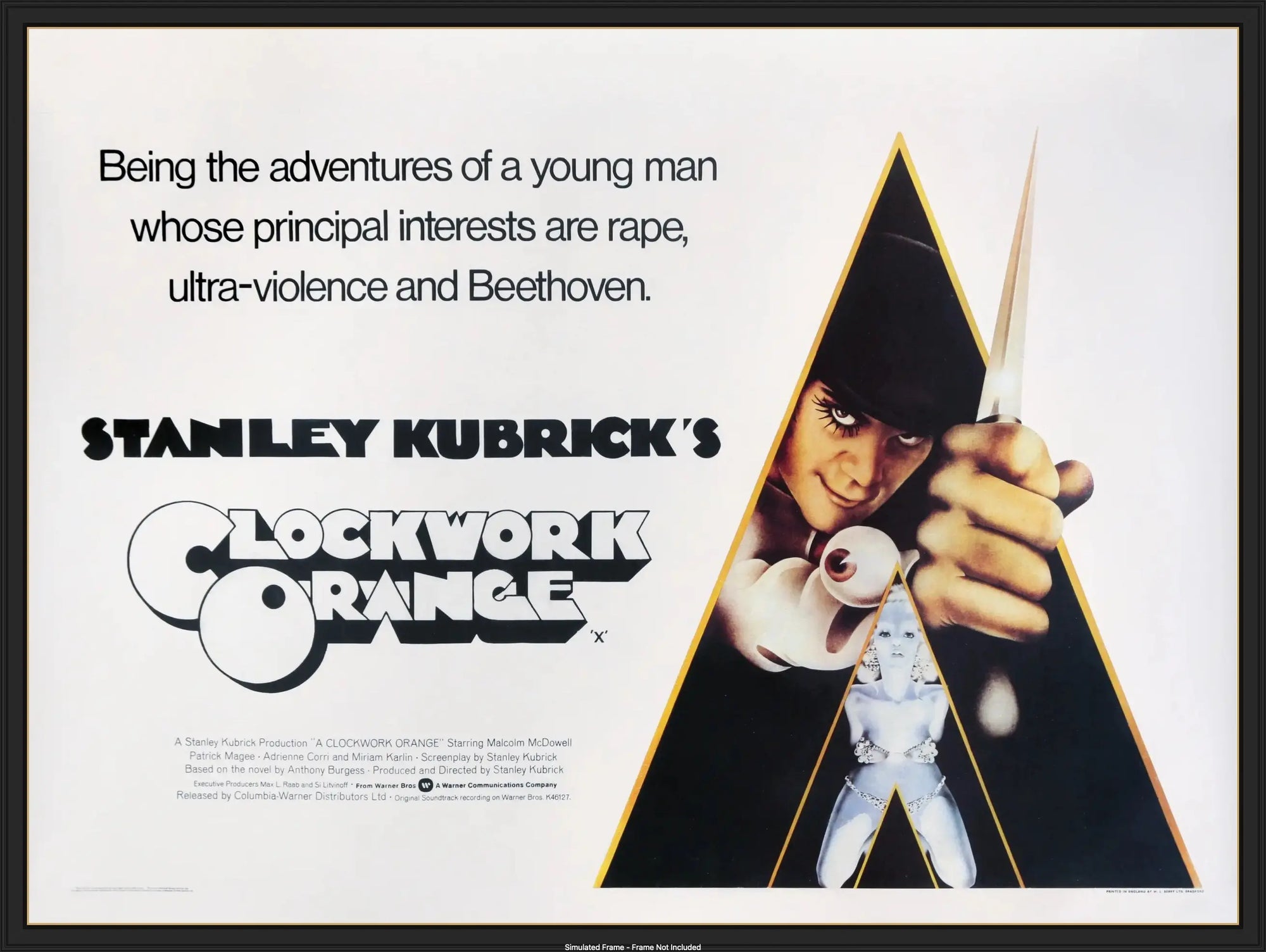 Clockwork Orange (1972) original movie poster for sale at Original Film Art - Vintage Movie Posters