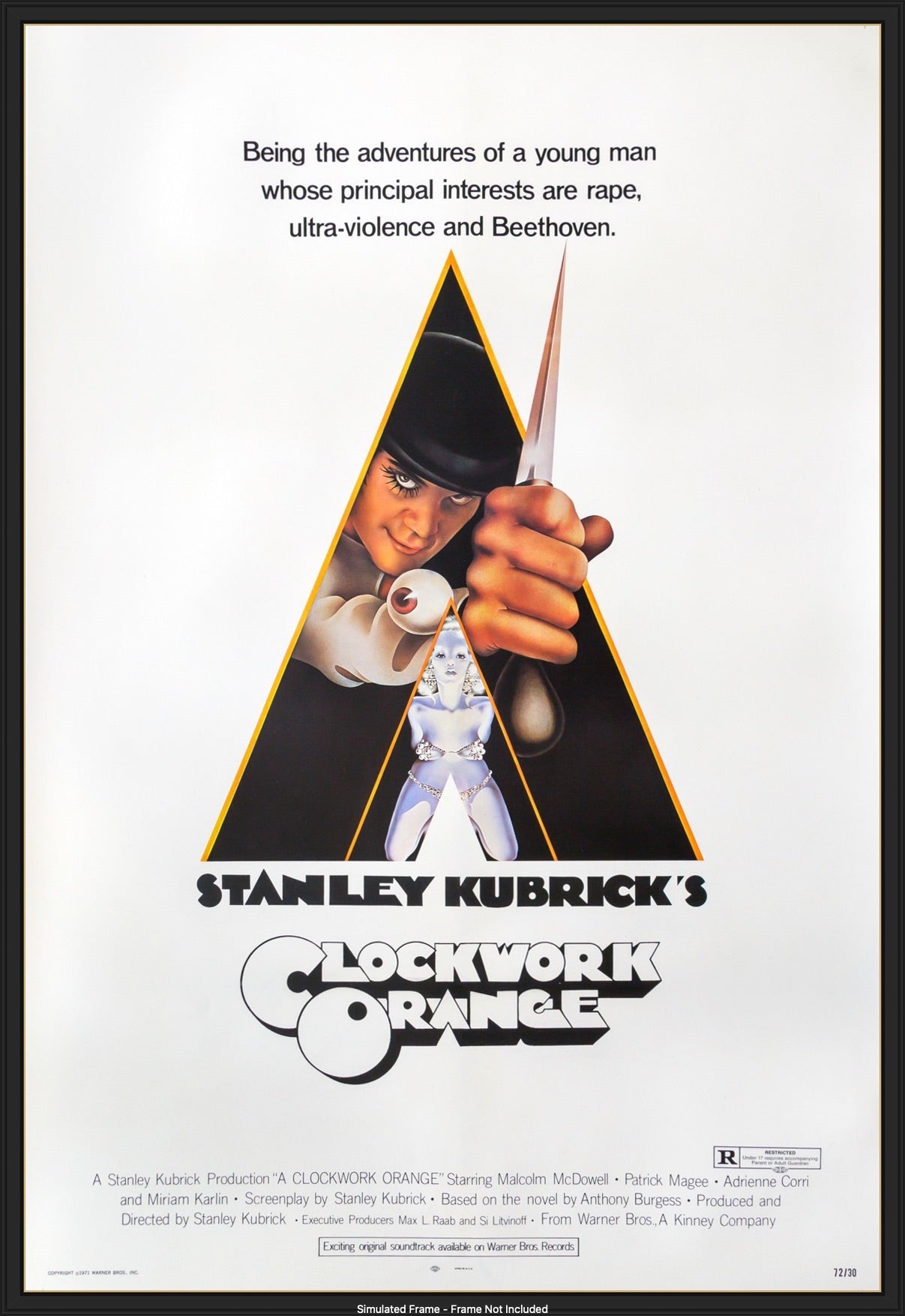 Clockwork Orange (1972) original movie poster for sale at Original Film Art